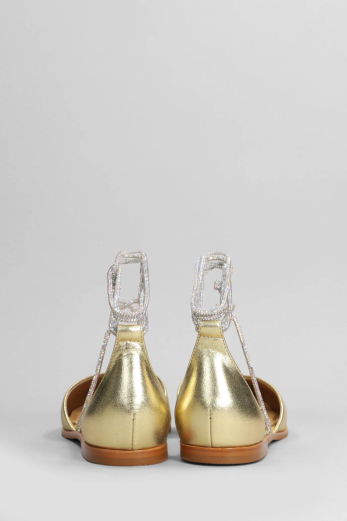 Ballet flats in gold leather - Image 4