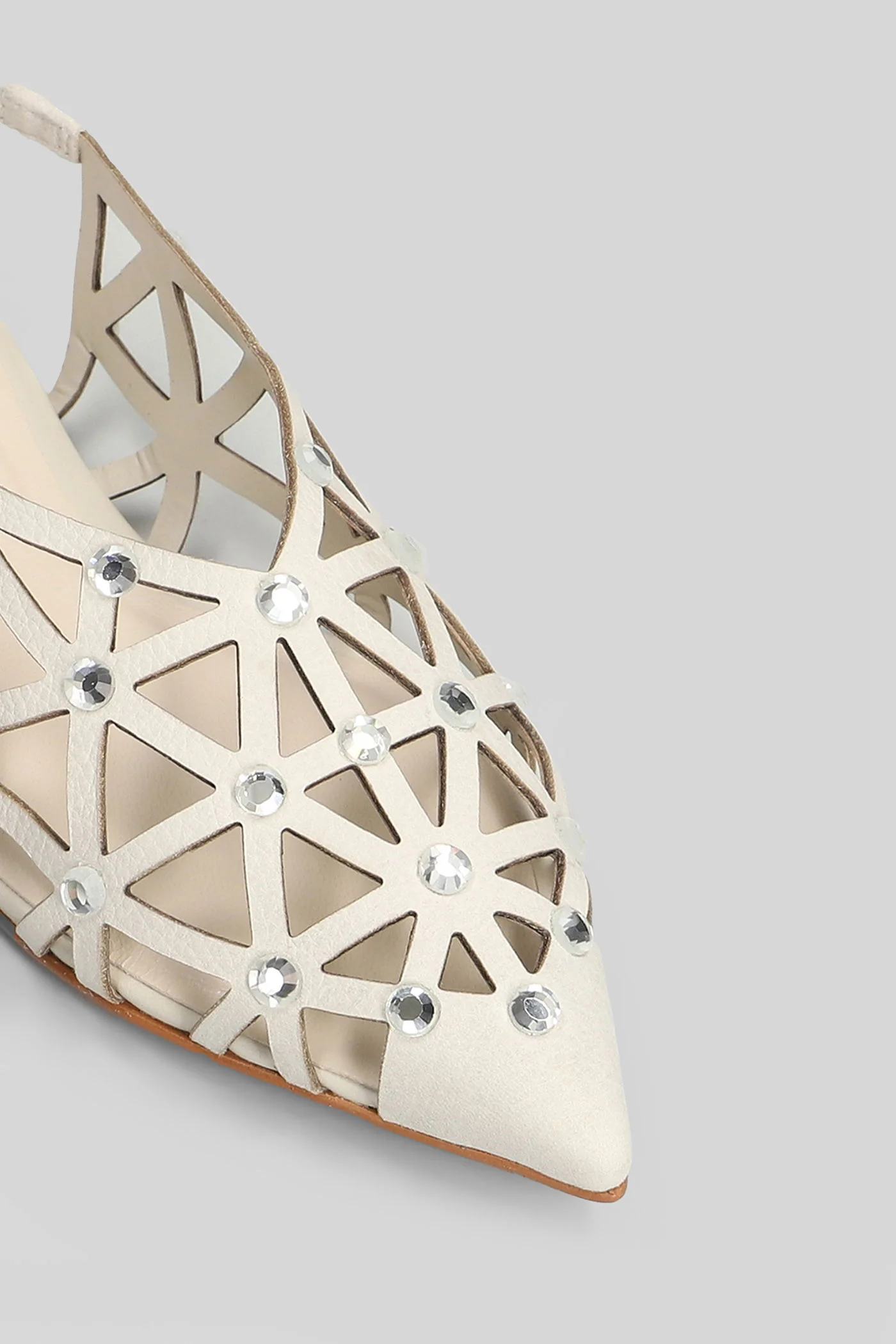 Ballet flats in white nubuck - Image 5