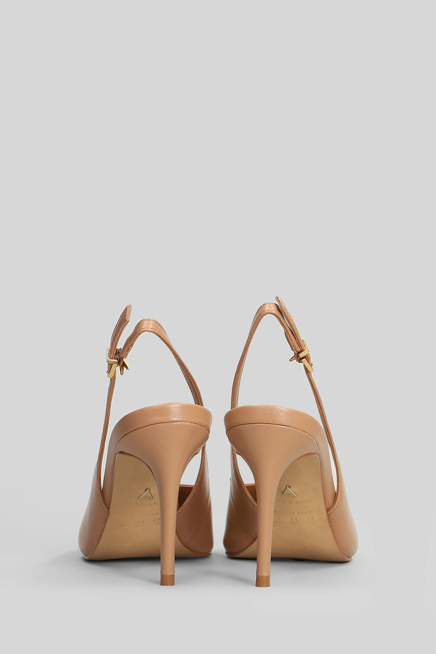Pumps in Camel leather - Image 4