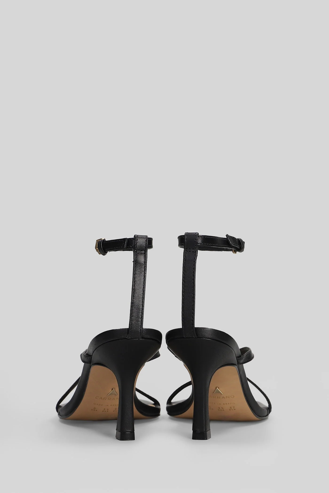 Sandals in black leather - Image 4