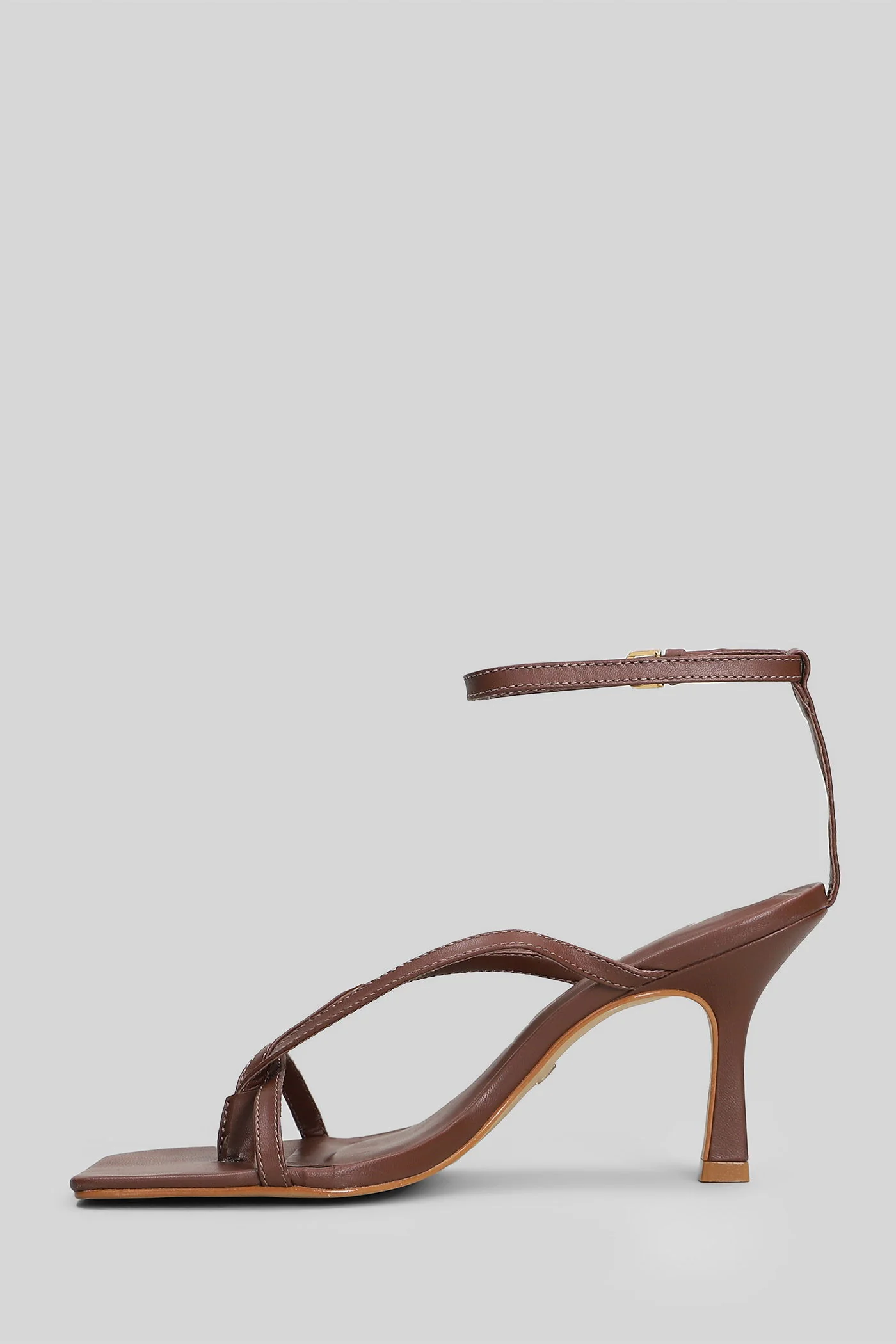 Sandals in brown leather - Image 3