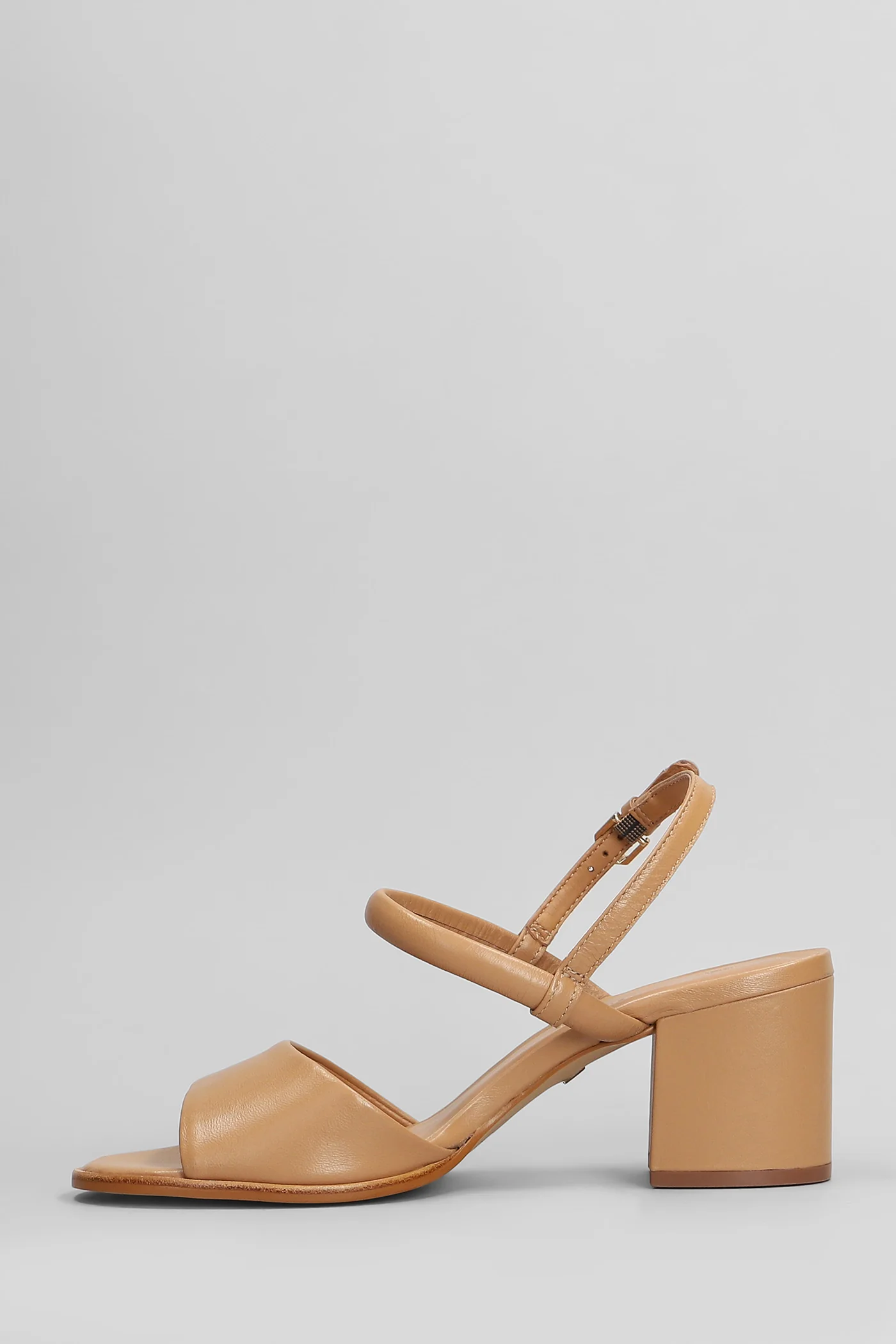 Sandals in leather color leather - Image 3