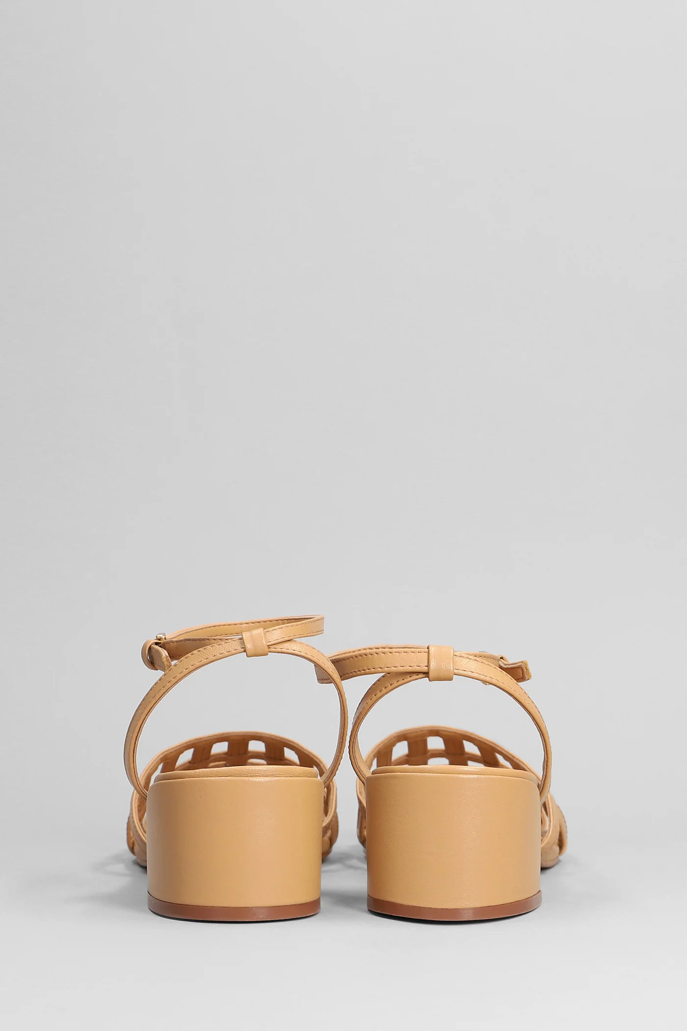 Sandals in leather color leather - Image 4