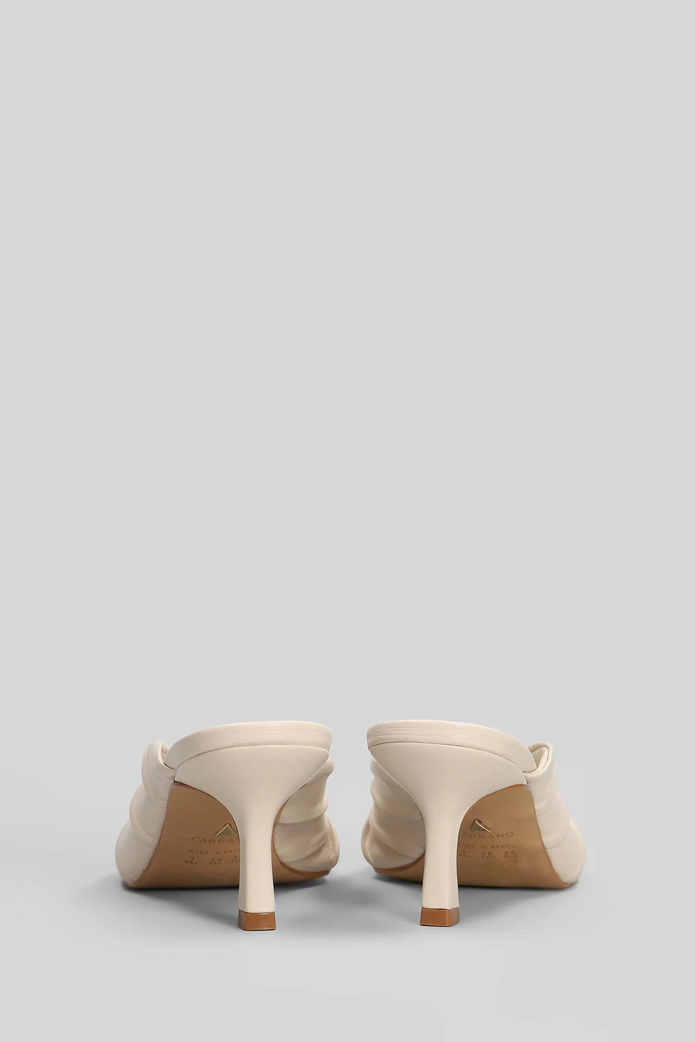 Slipper-Mule in beige leather - Image 4