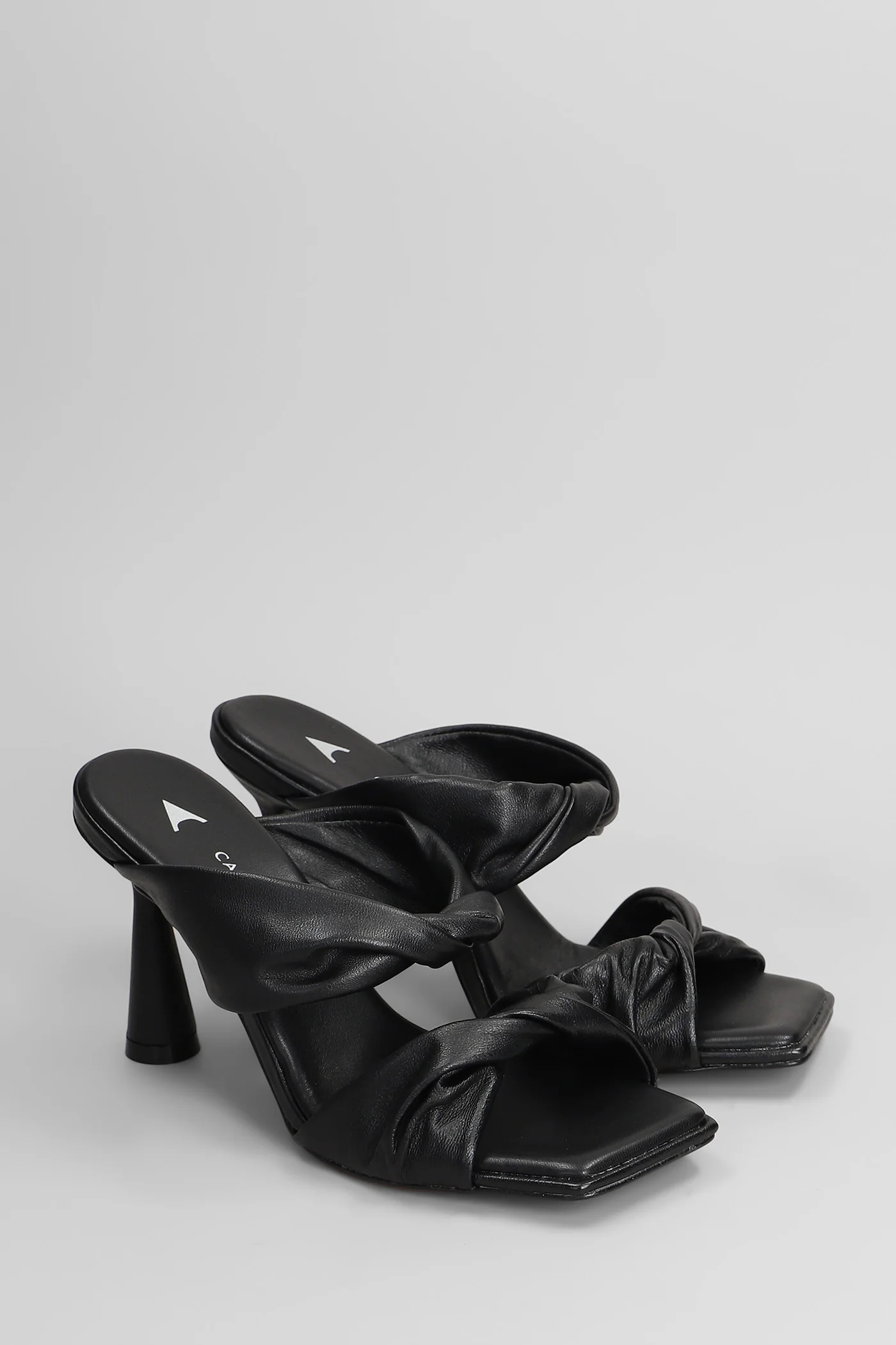 Slipper-Mule in black leather - Image 2