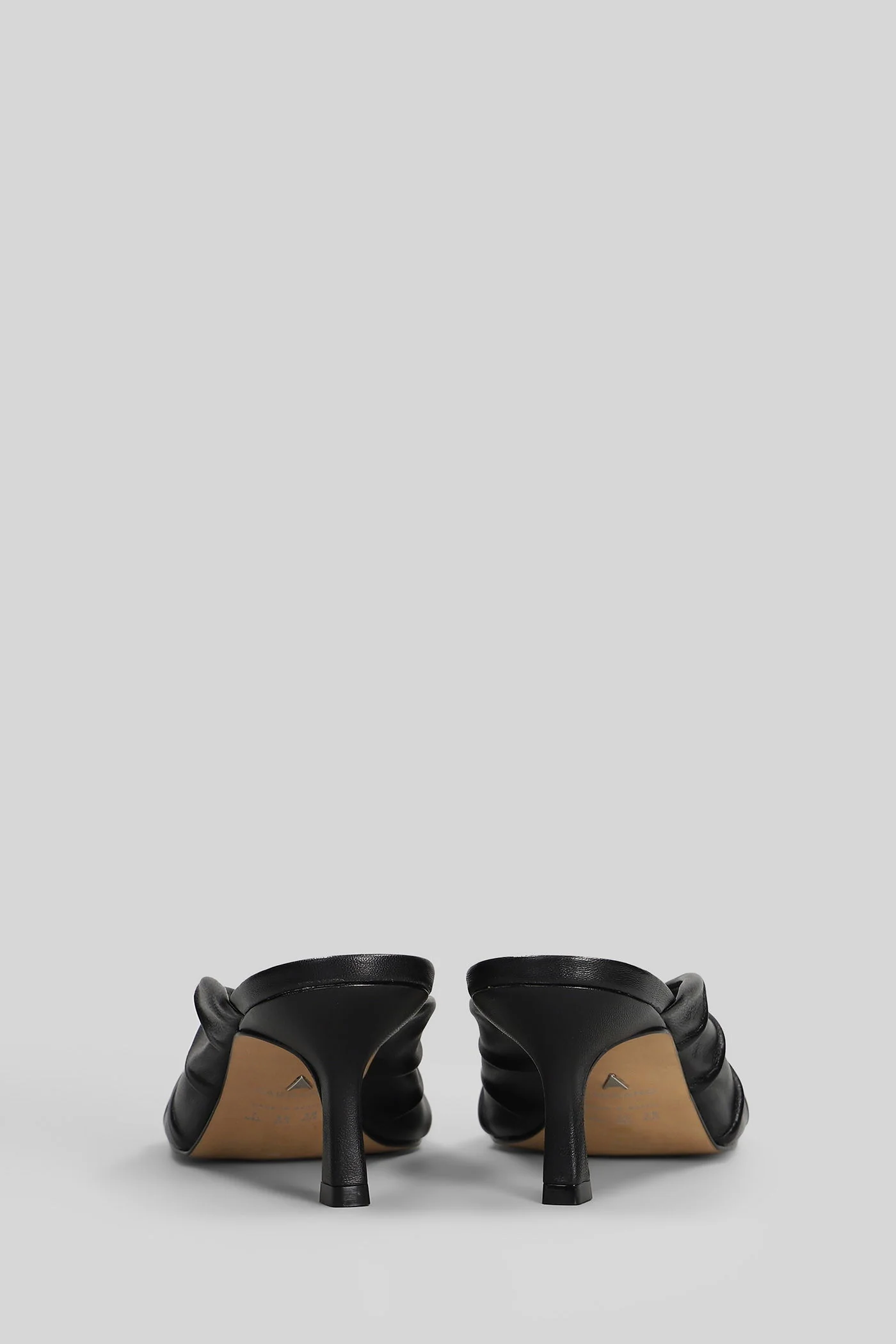 Slipper-Mule in black leather - Image 4