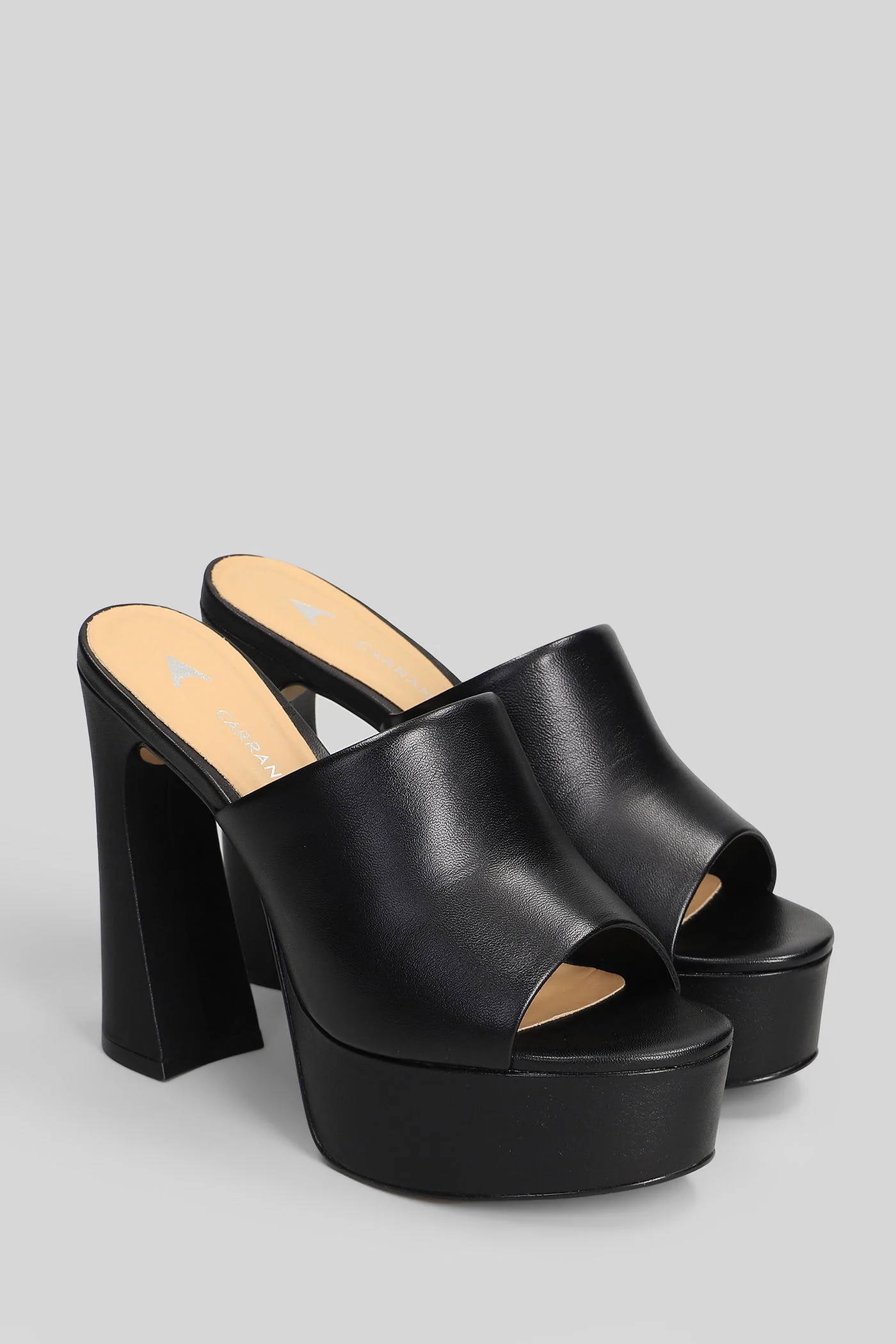 Slipper-Mule in black leather - Image 2