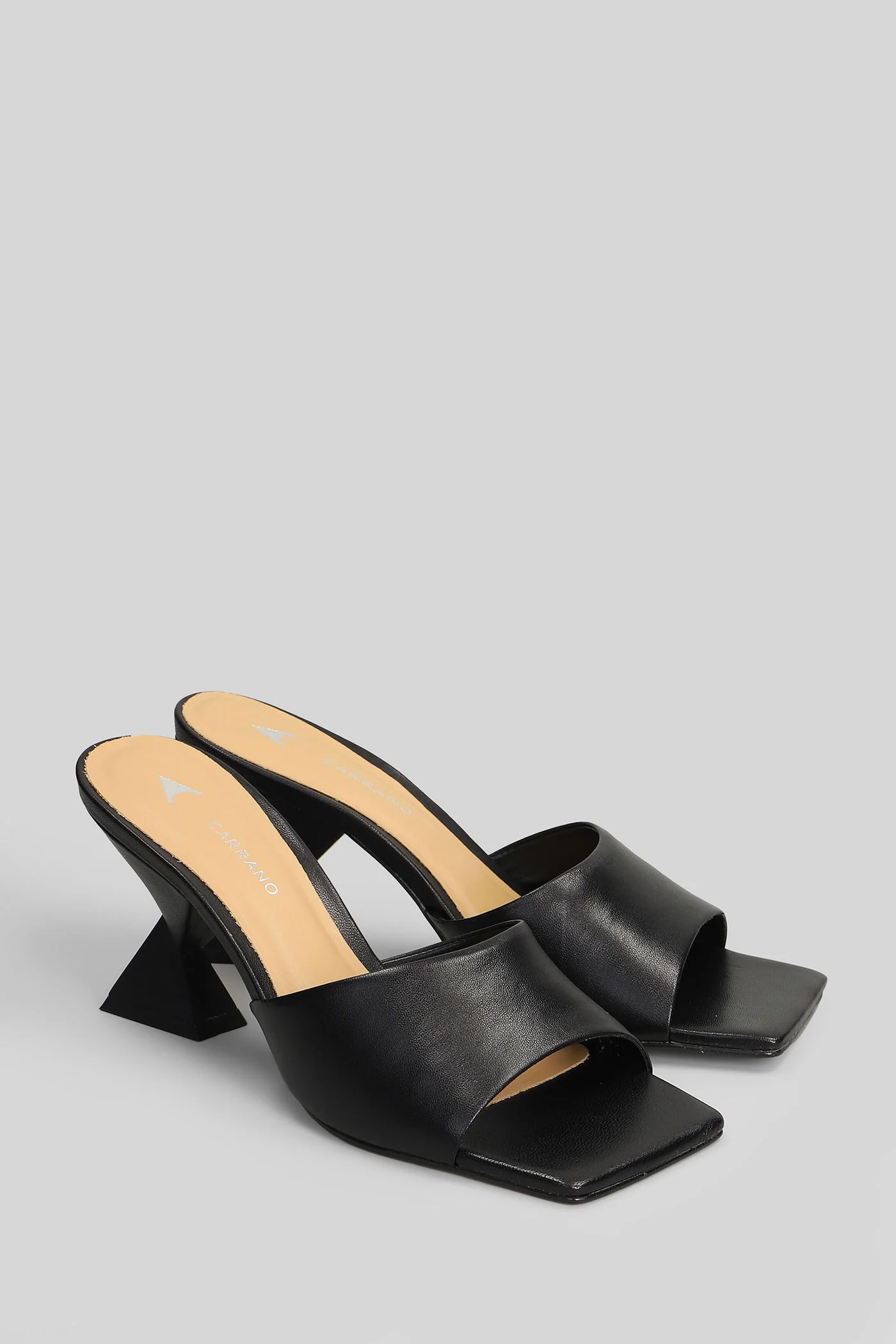 Slipper-Mule in black leather - Image 2