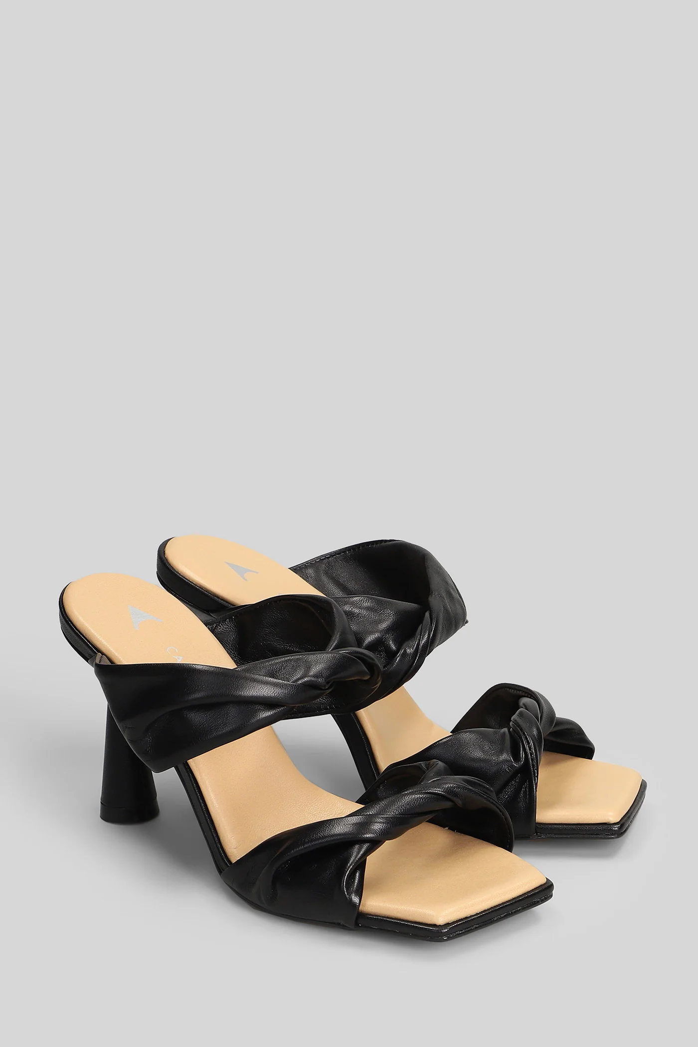 Slipper-Mule in black leather - Image 2