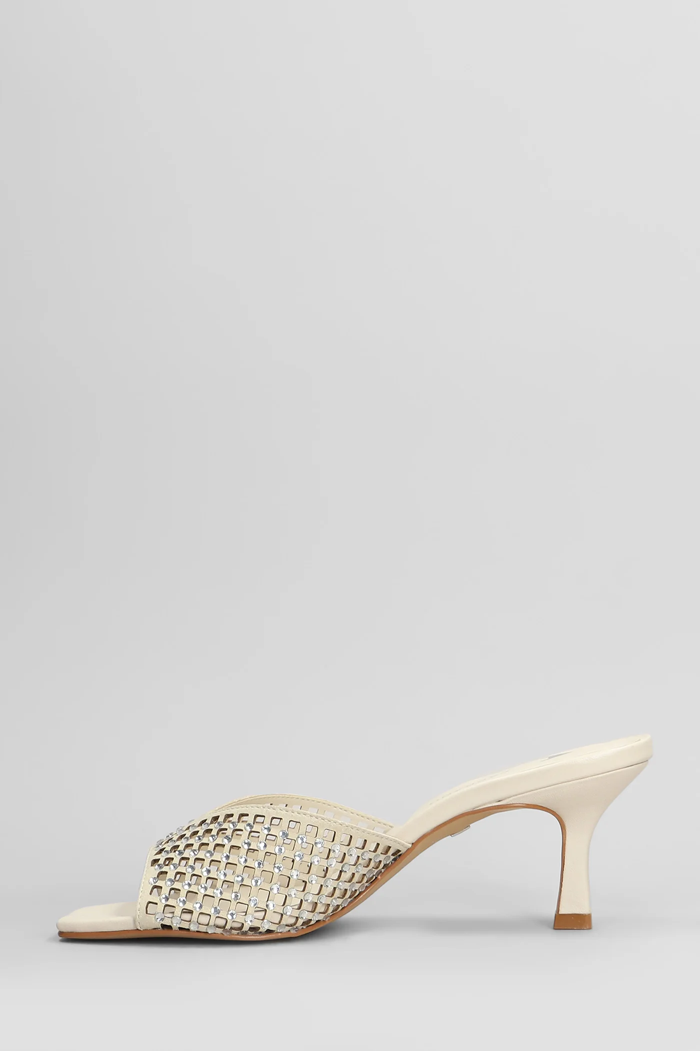 Slipper-Mule in white leather - Image 3