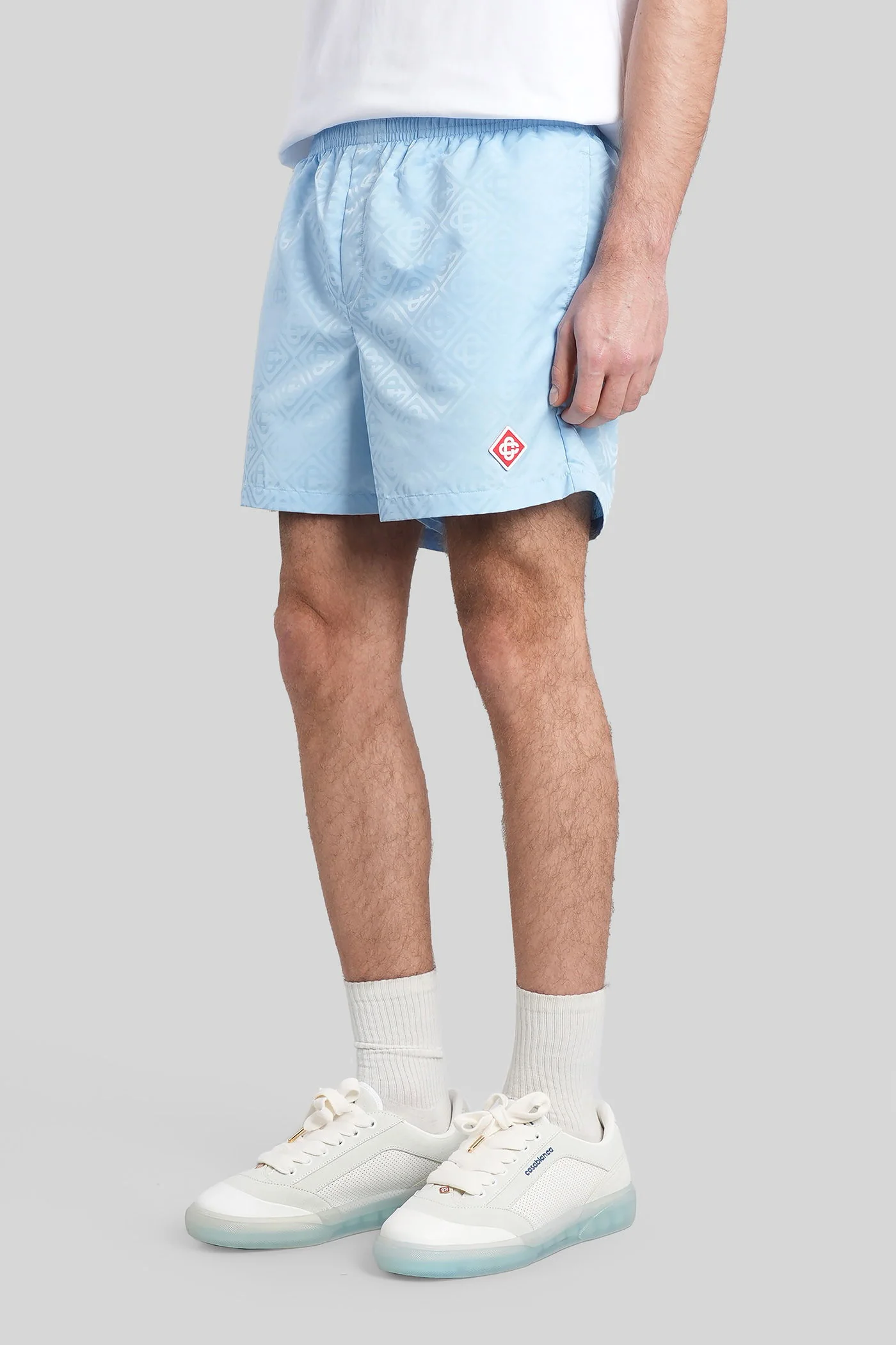 Beachwear in cyan polyamide - Image 4