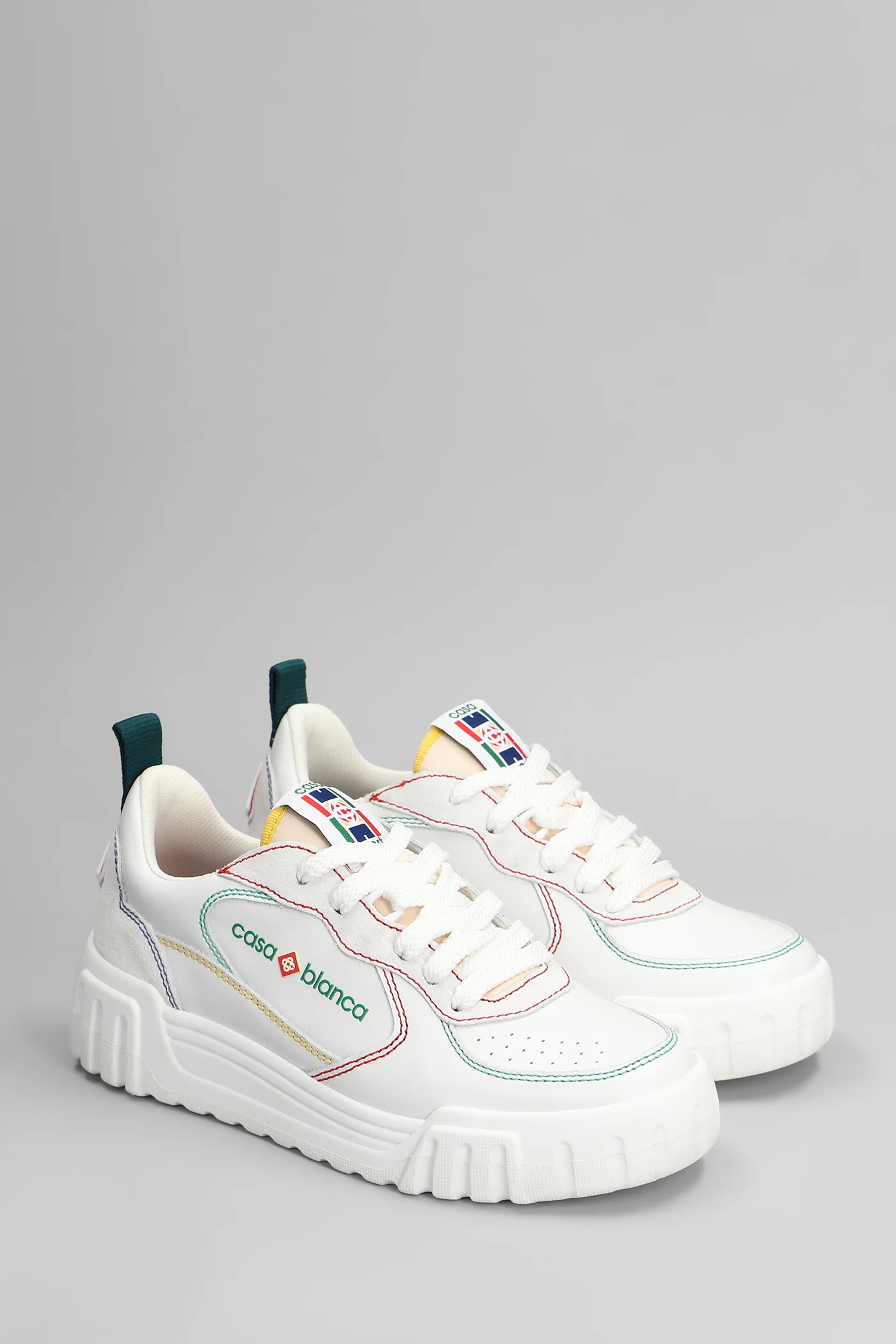 Court Sneakers in white leather - Image 2