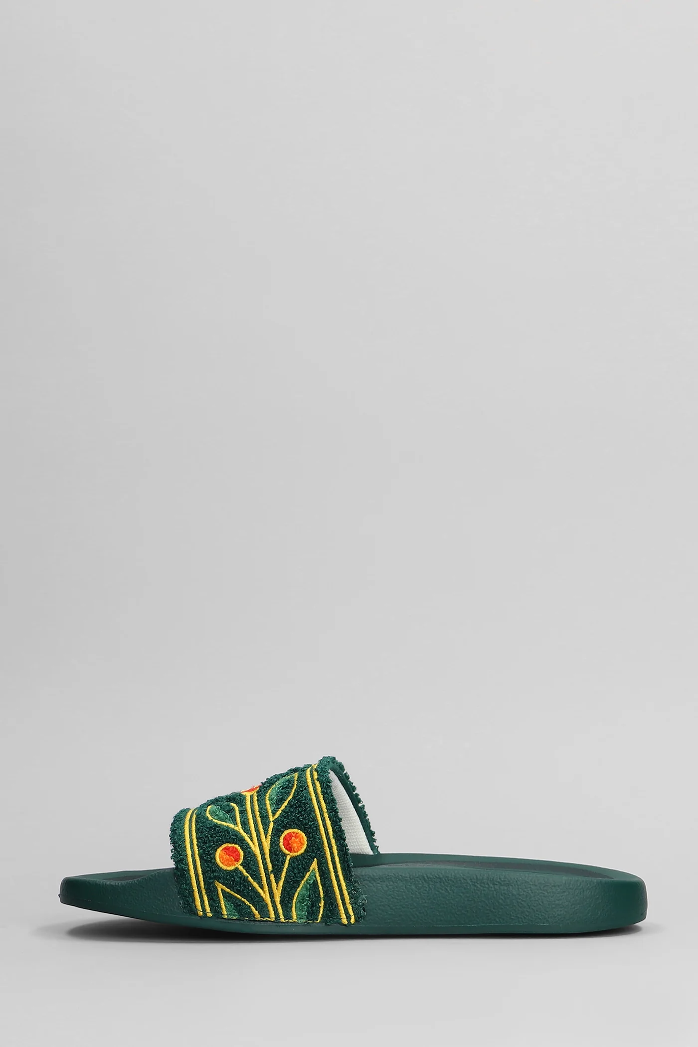 Flats in green polyester - Image 3