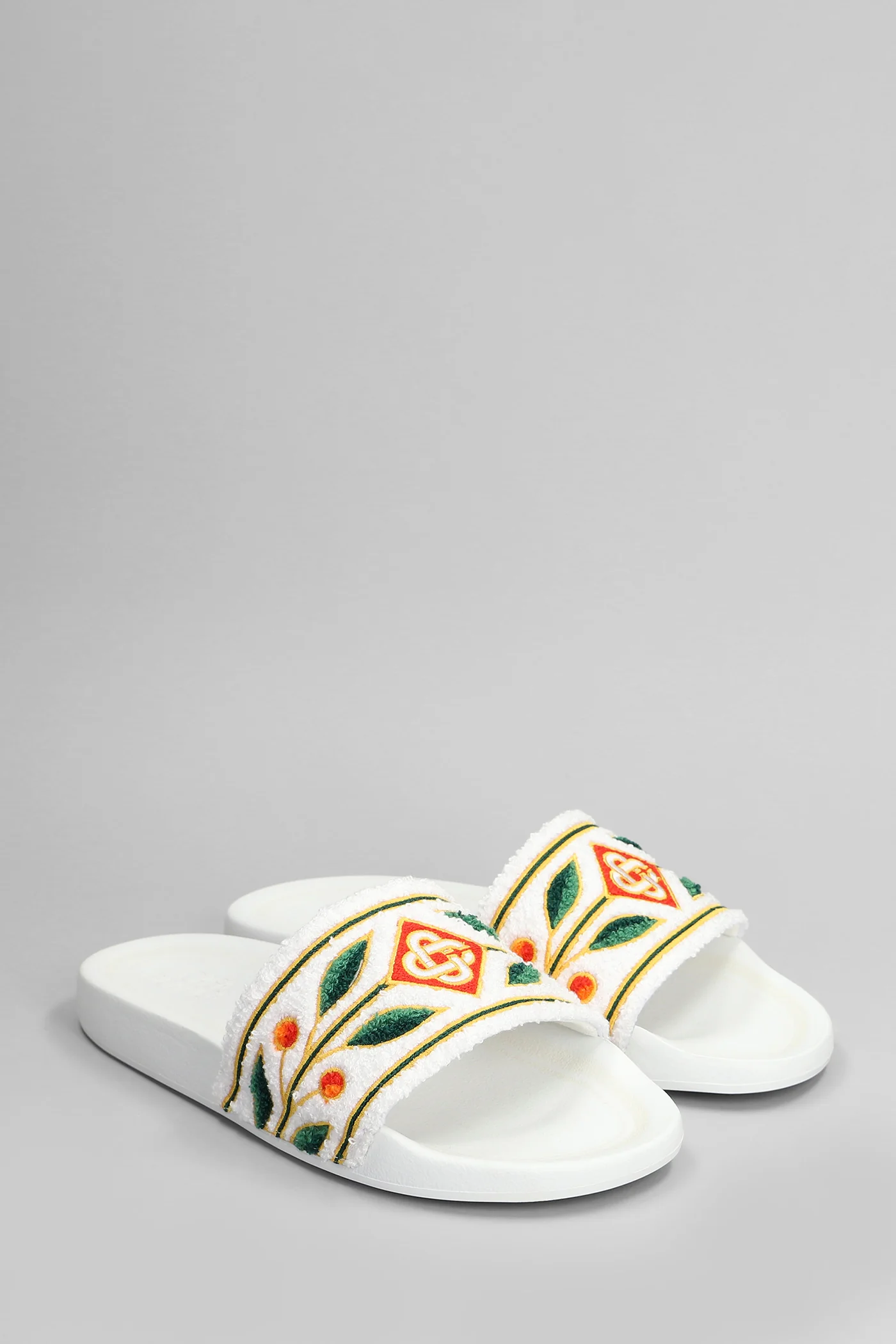 Flats in white polyester - Image 2