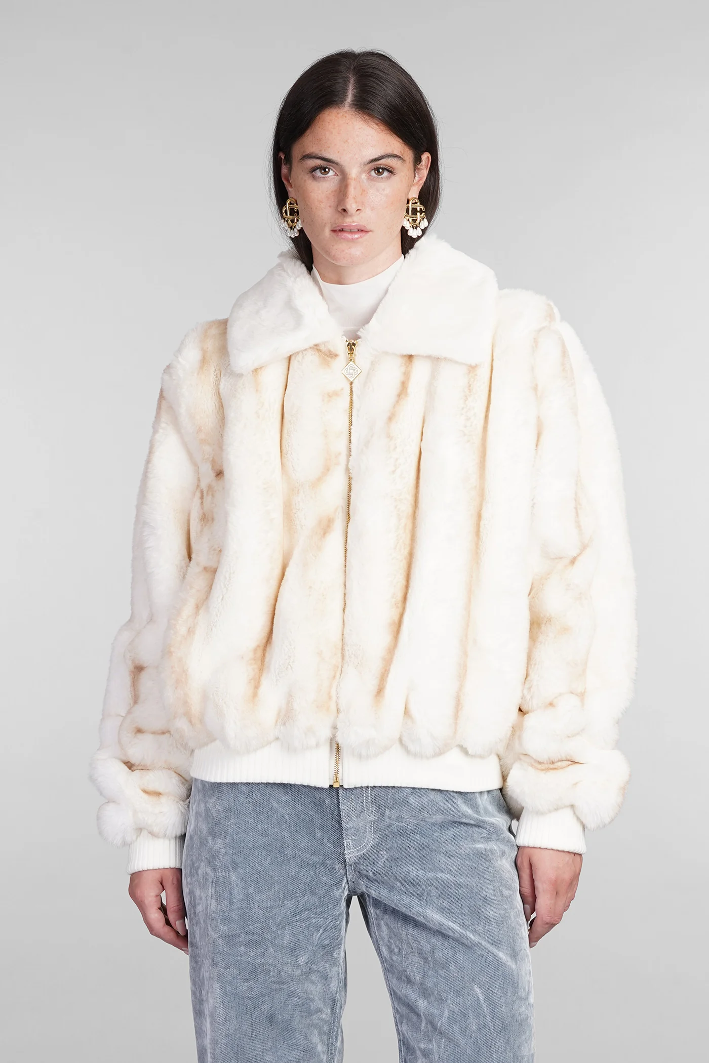Fur & Shearling in beige polyester