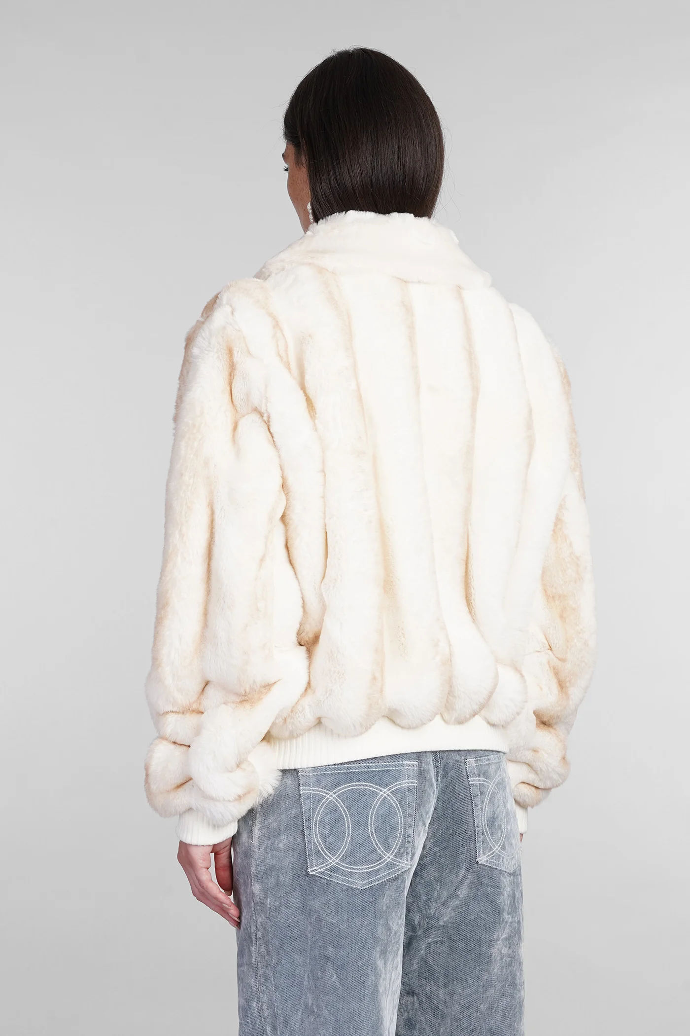 Fur & Shearling in beige polyester - Image 3