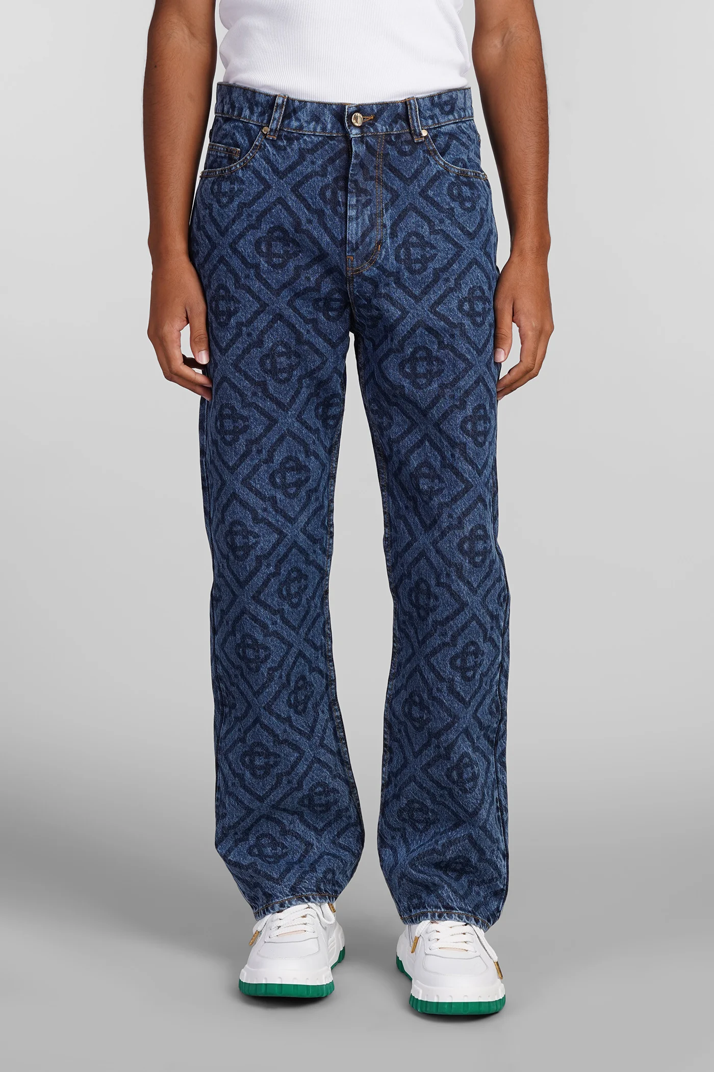 Jeans in blue cotton