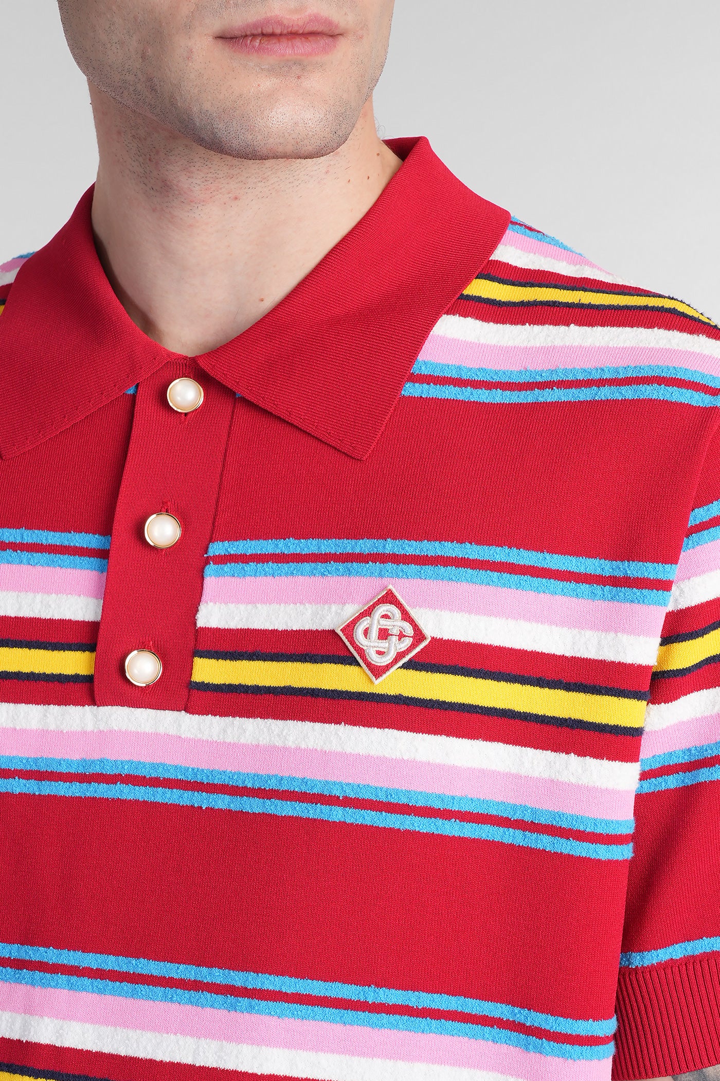 Polo in bordeaux viscose - Image 5