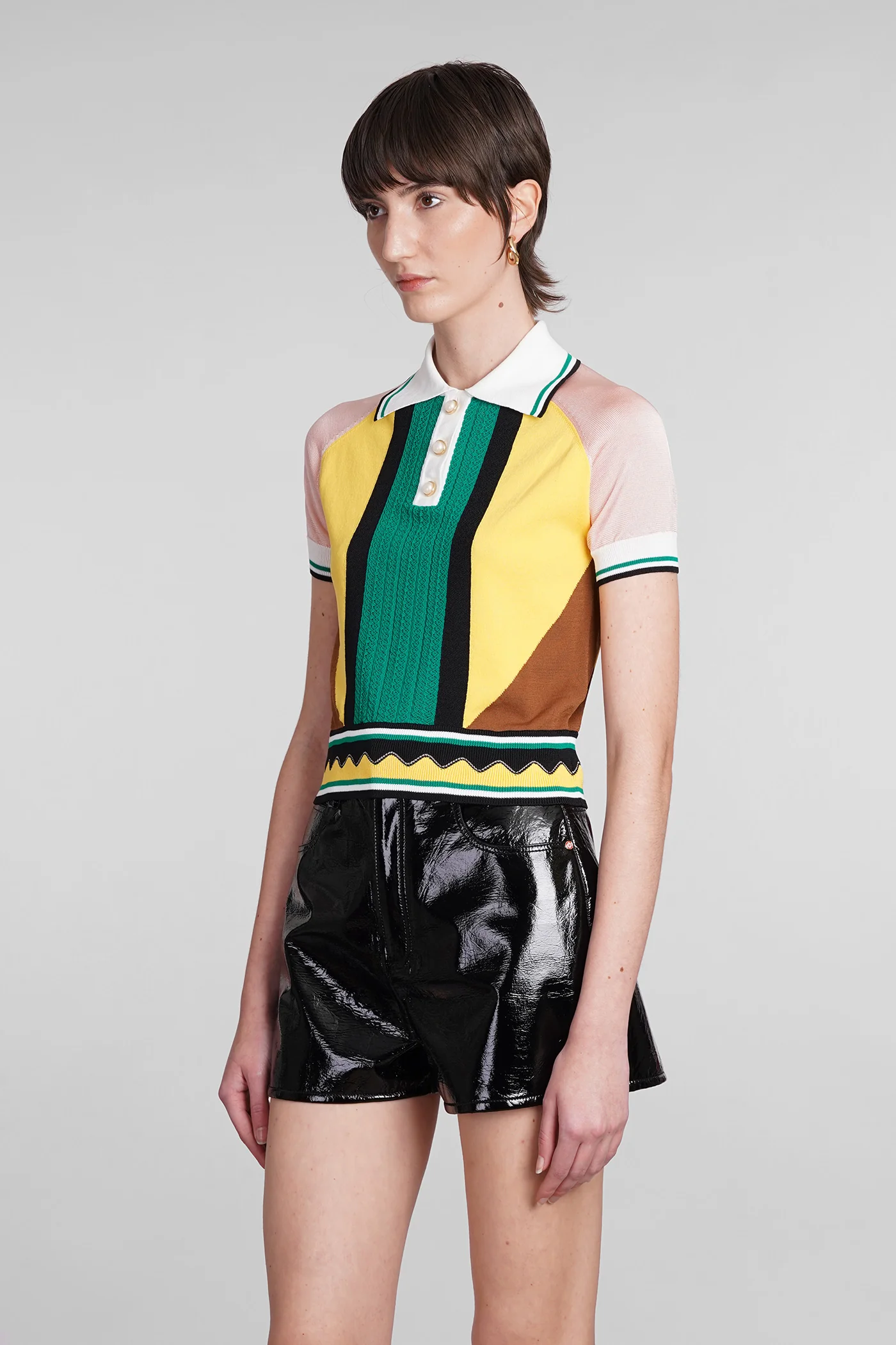 Polo in multicolor viscose - Image 4