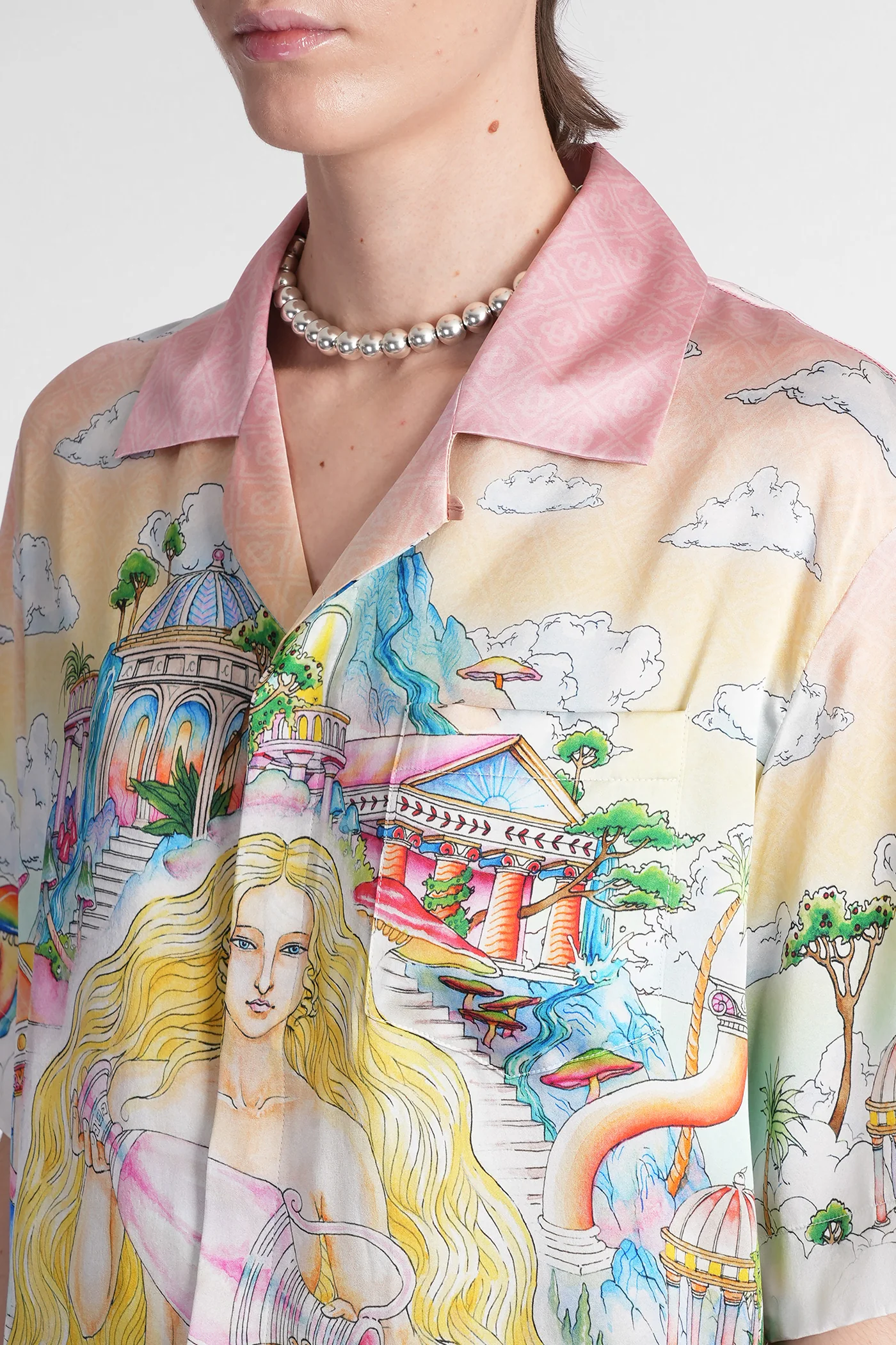 Shirt in multicolor silk - Image 5