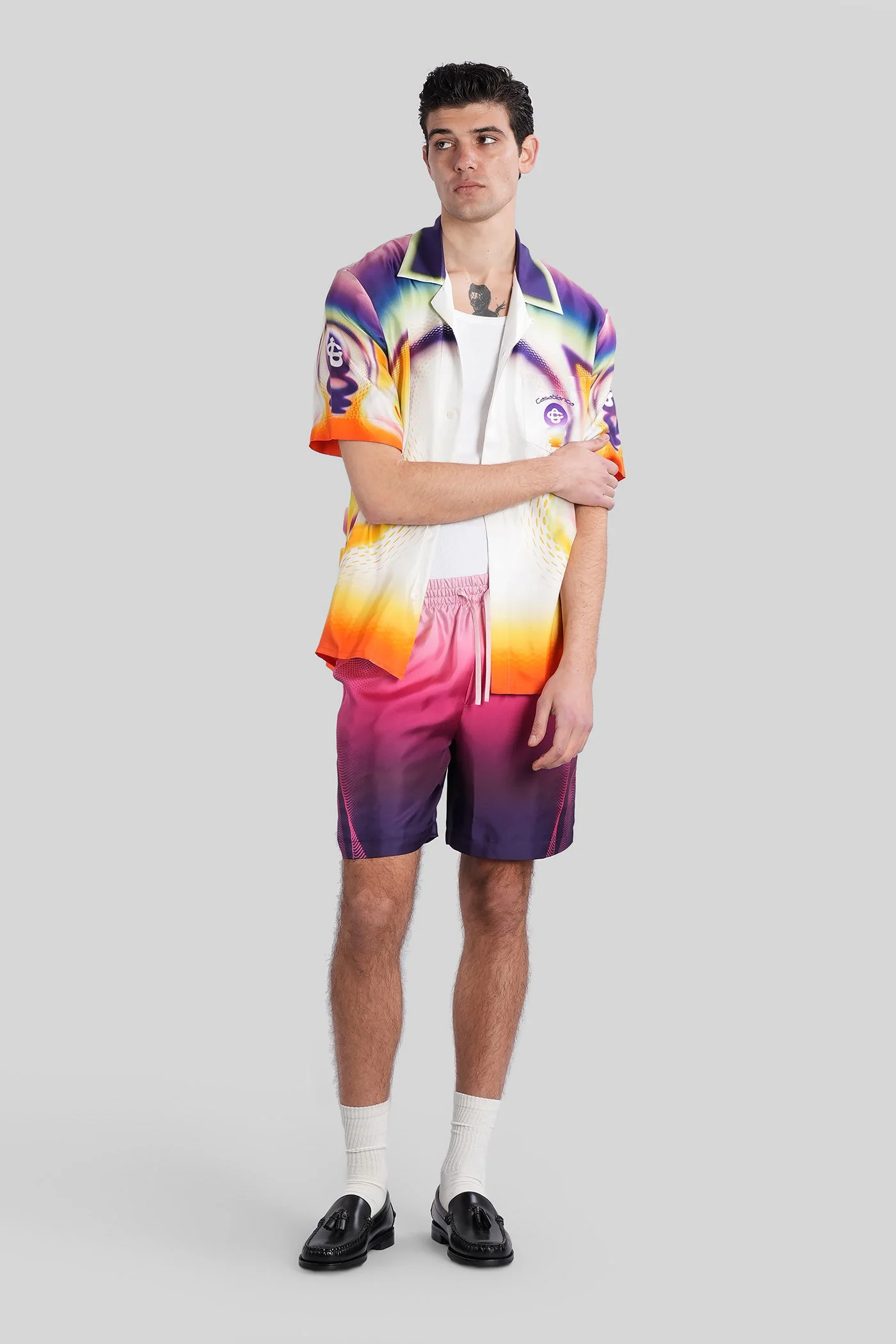 Shirt in multicolor silk - Image 2