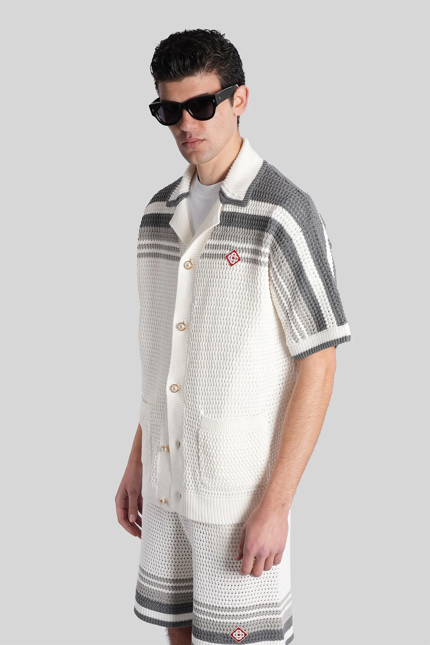 Shirt in white cotton - Image 4