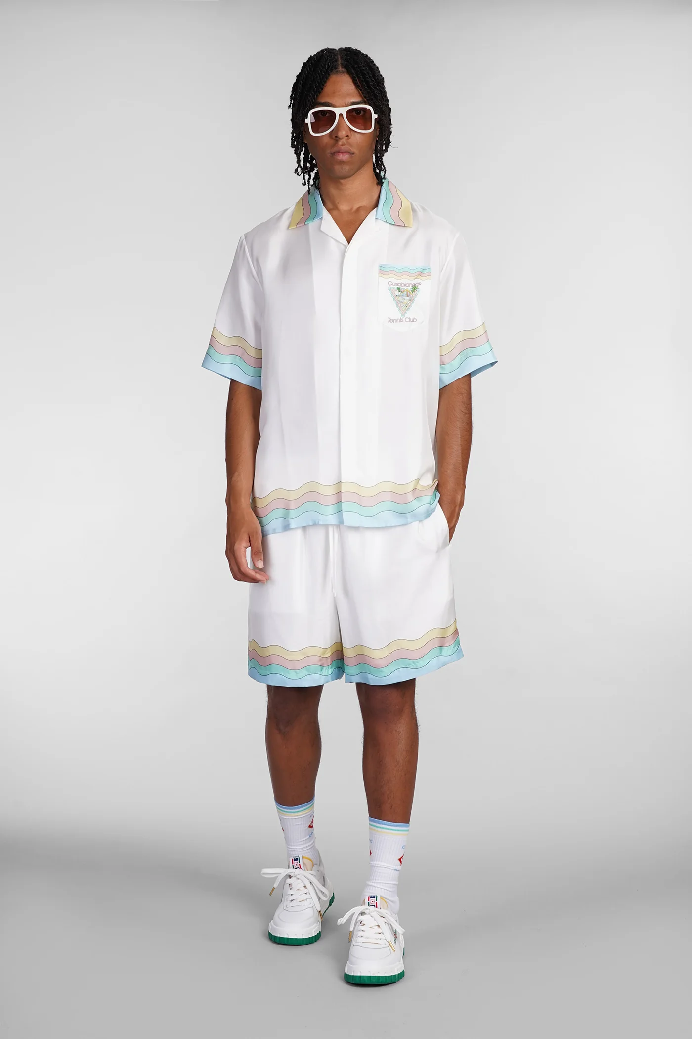 Shirt in white silk - Image 2