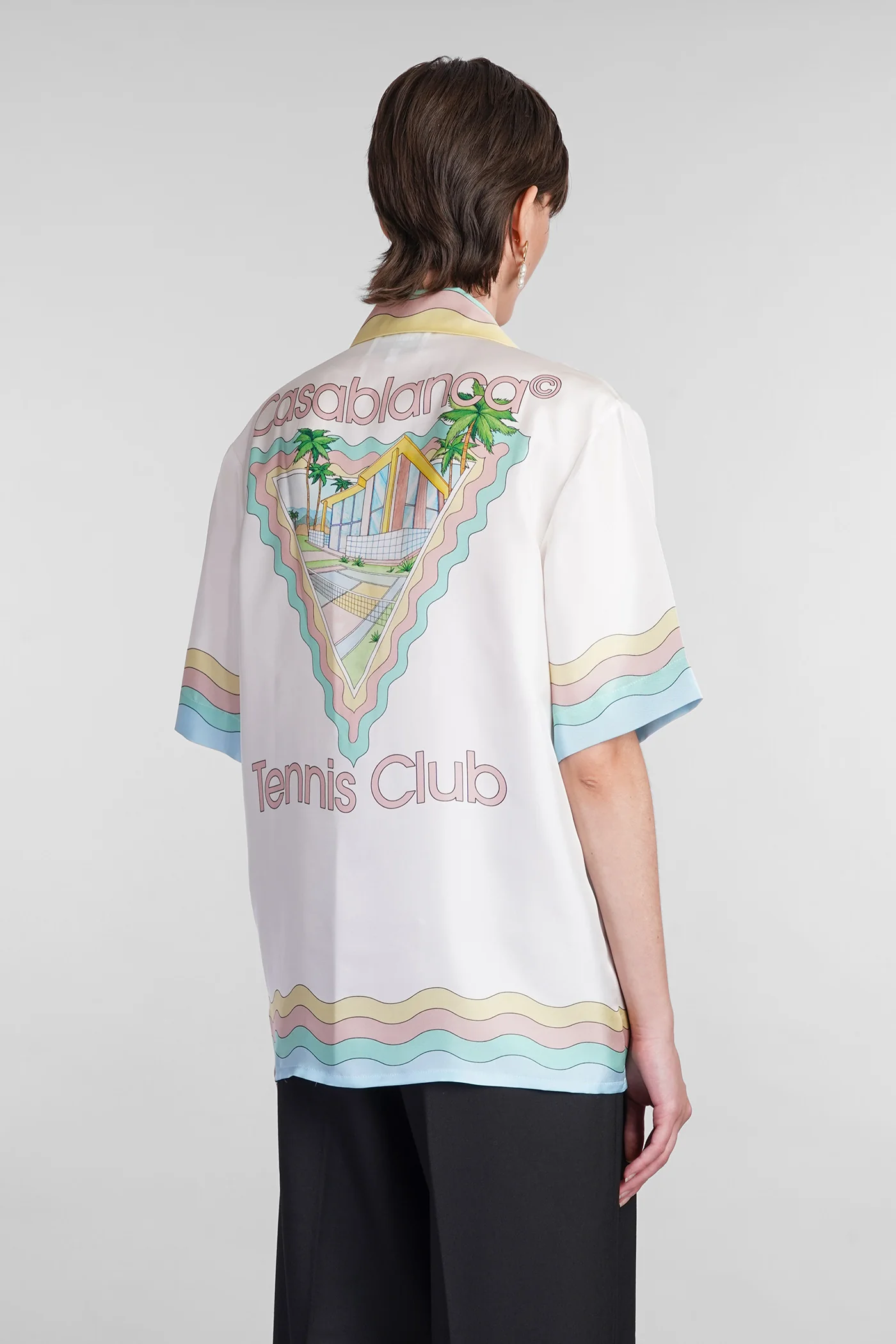 Shirt in white silk - Image 3