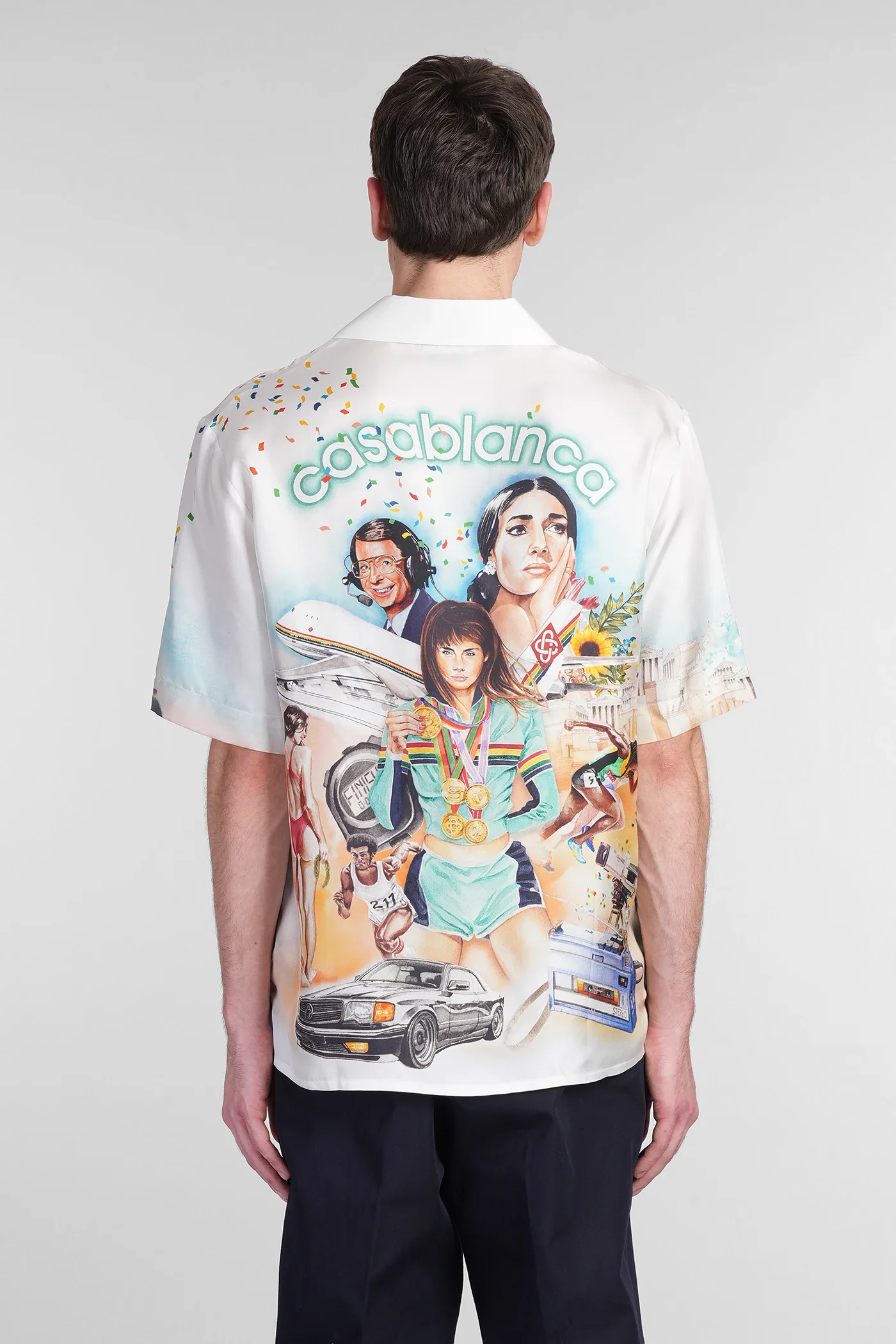 Shirt in white silk - Image 3