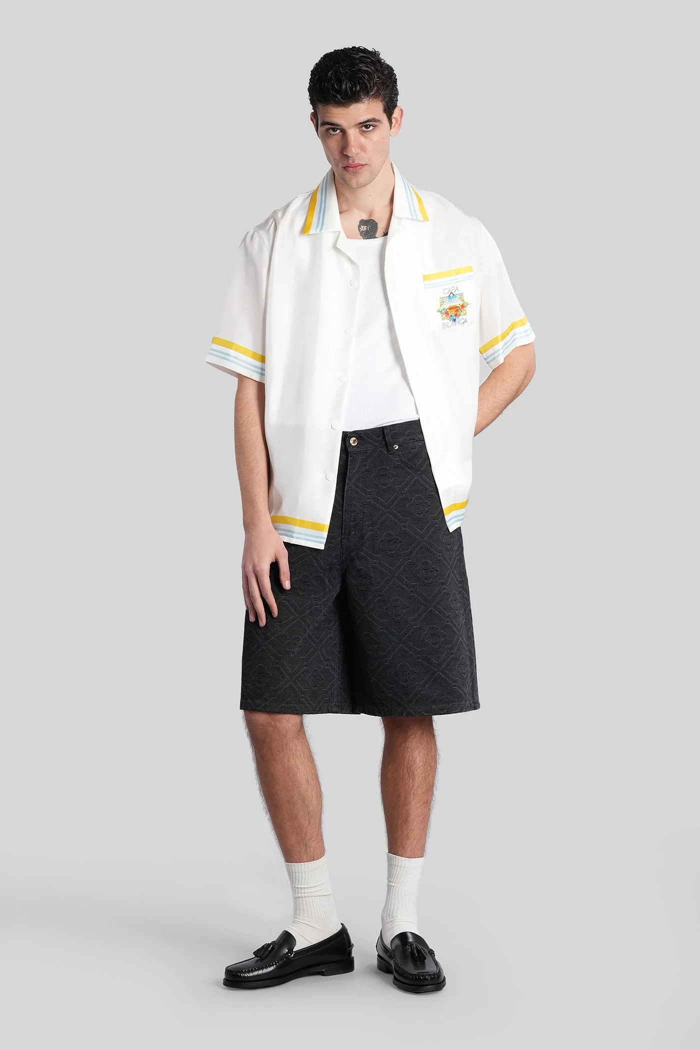 Shirt in white silk - Image 2