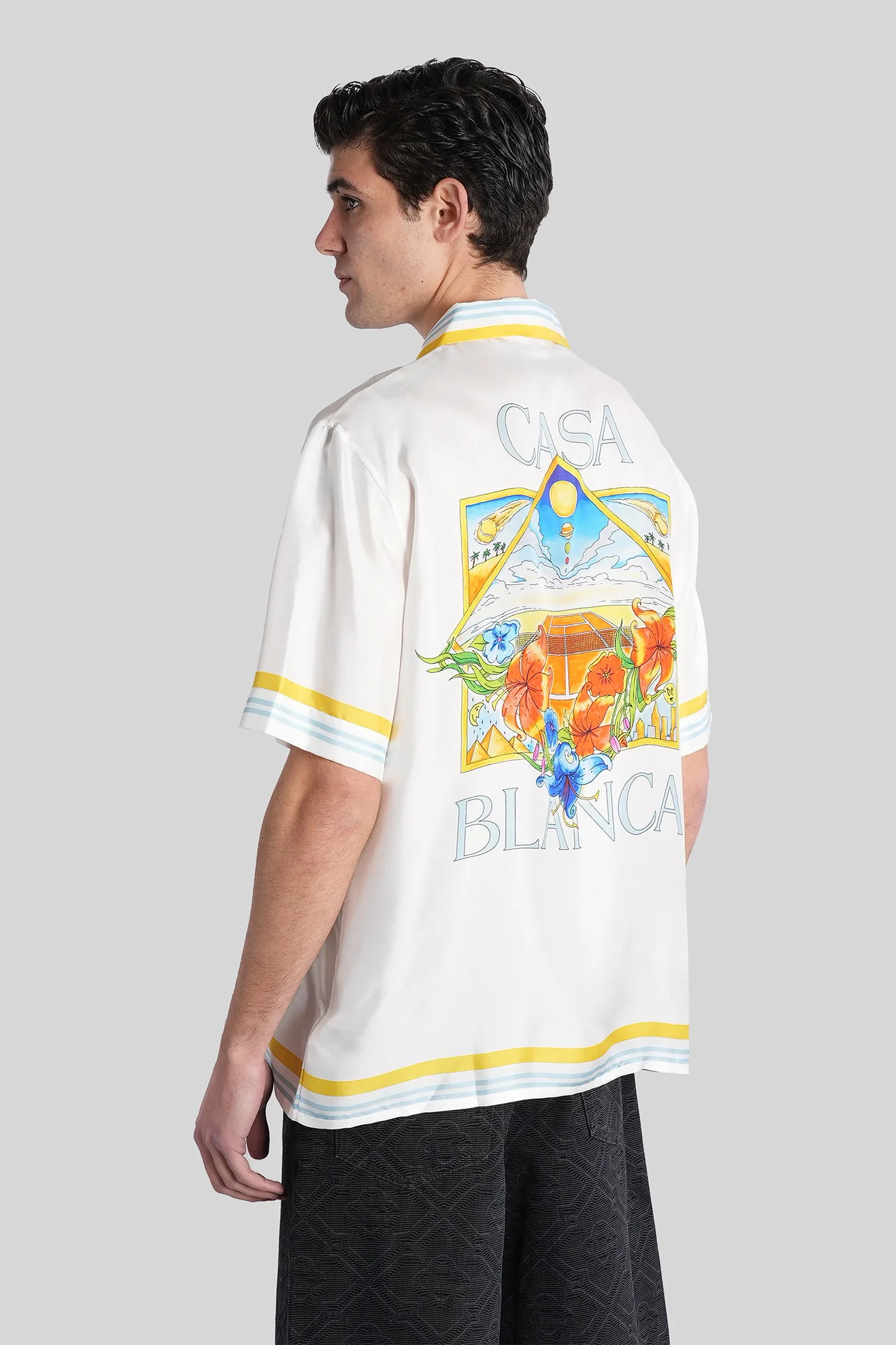 Shirt in white silk - Image 3