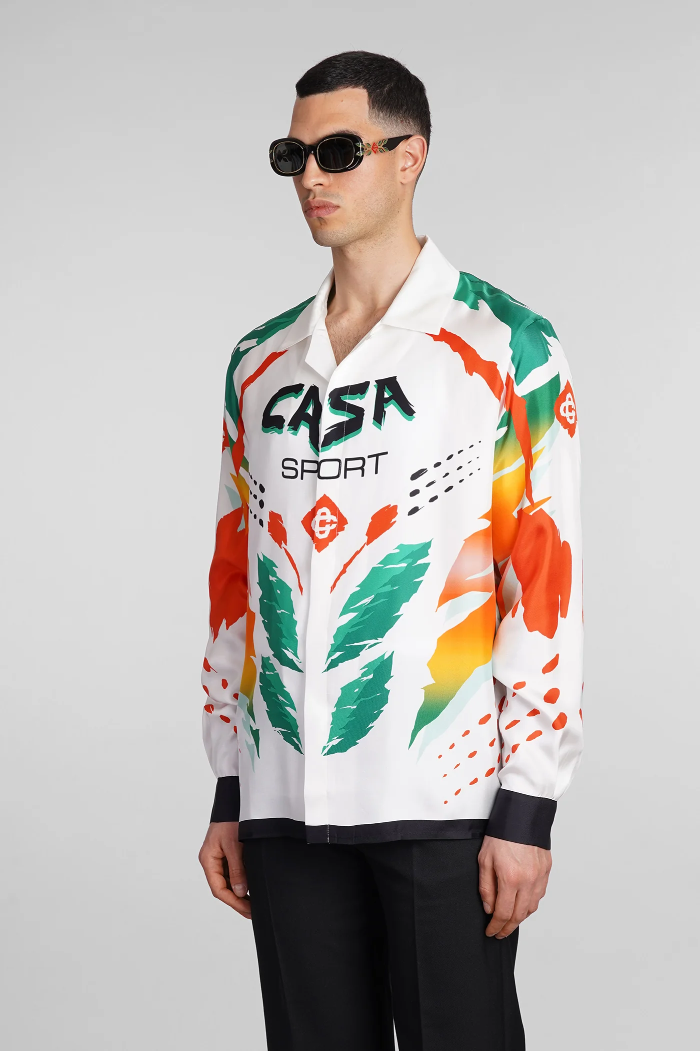 Shirt in white silk - Image 4
