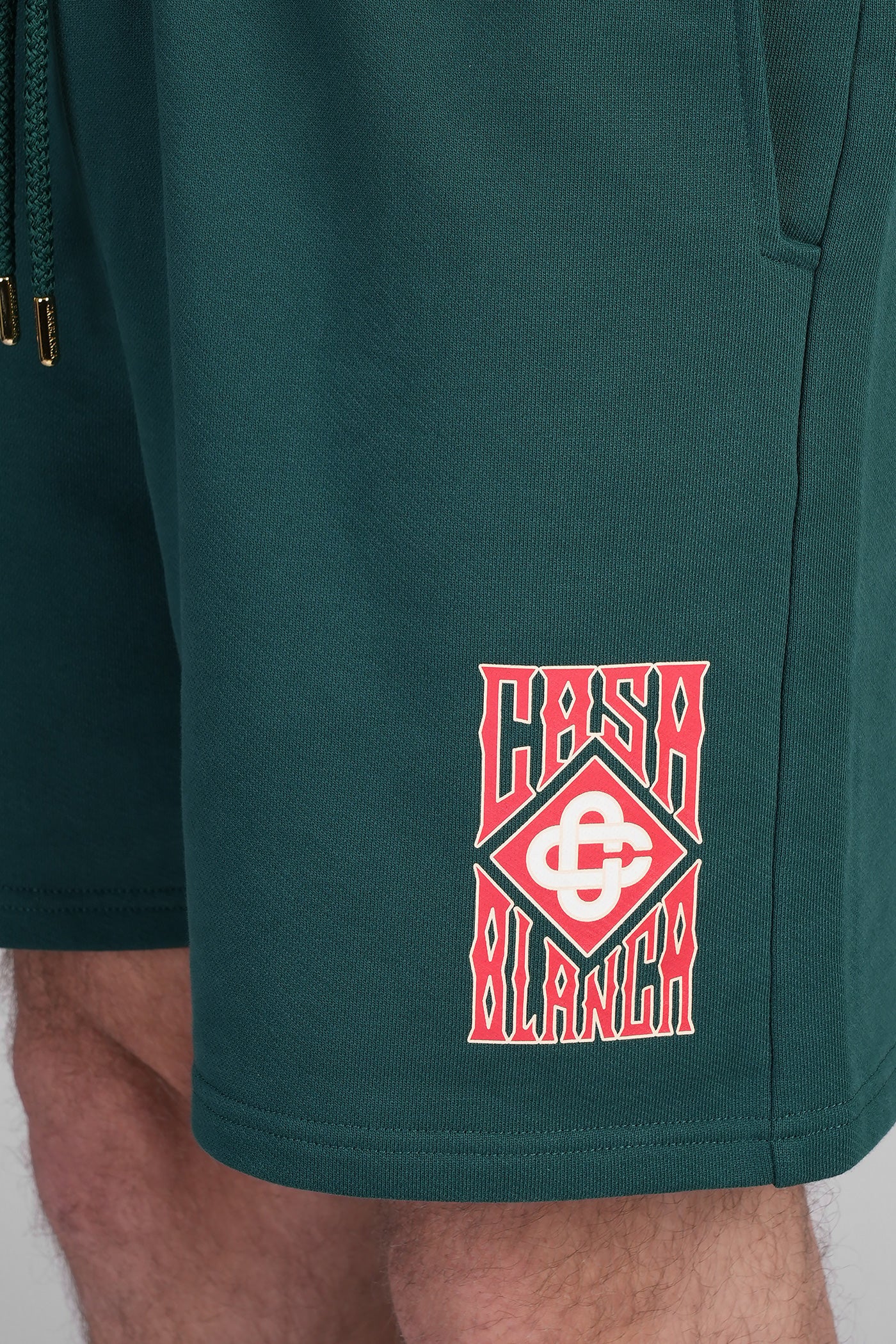 Shorts in green cotton - Image 5