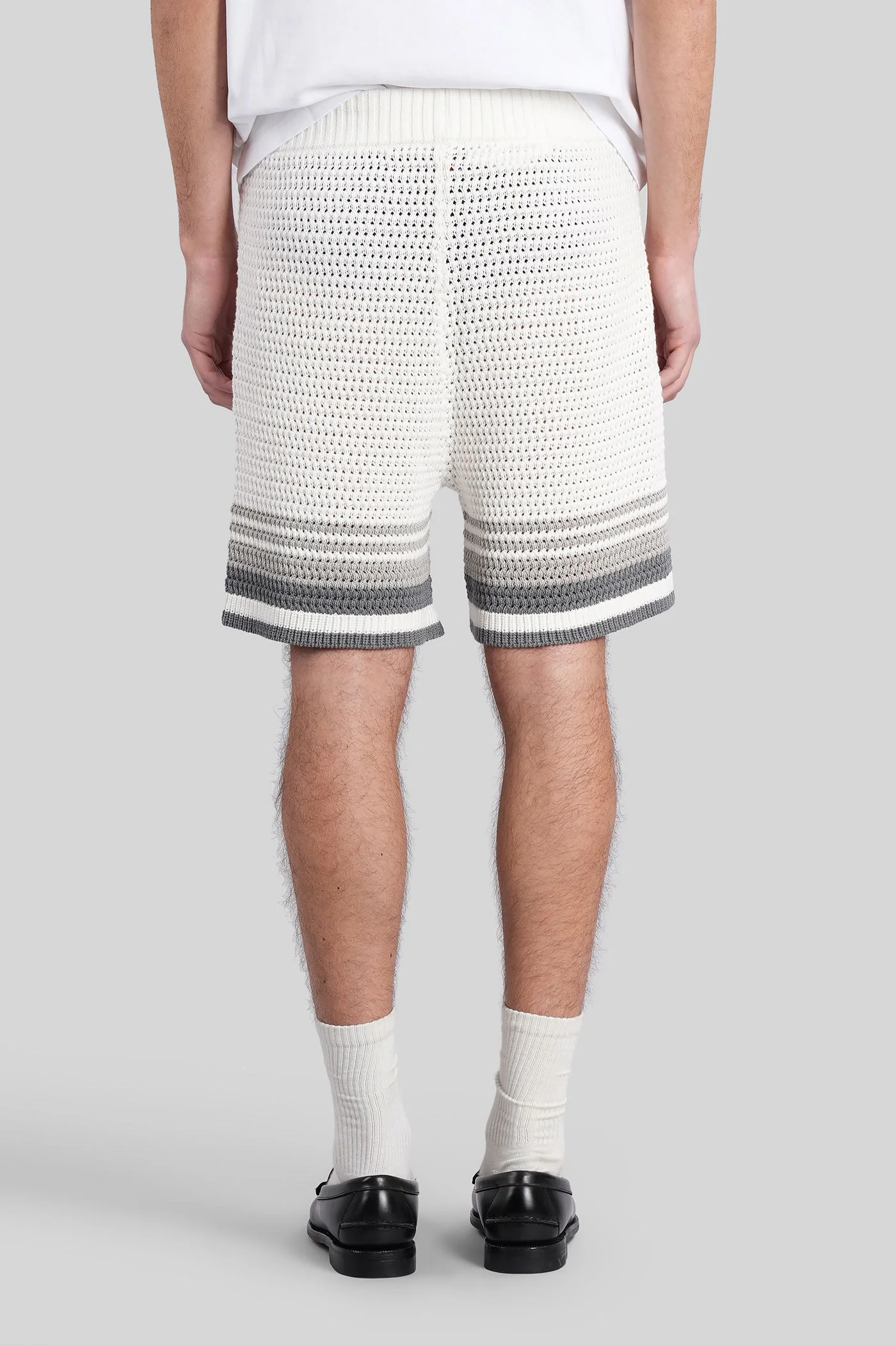 Shorts in white cotton - Image 3