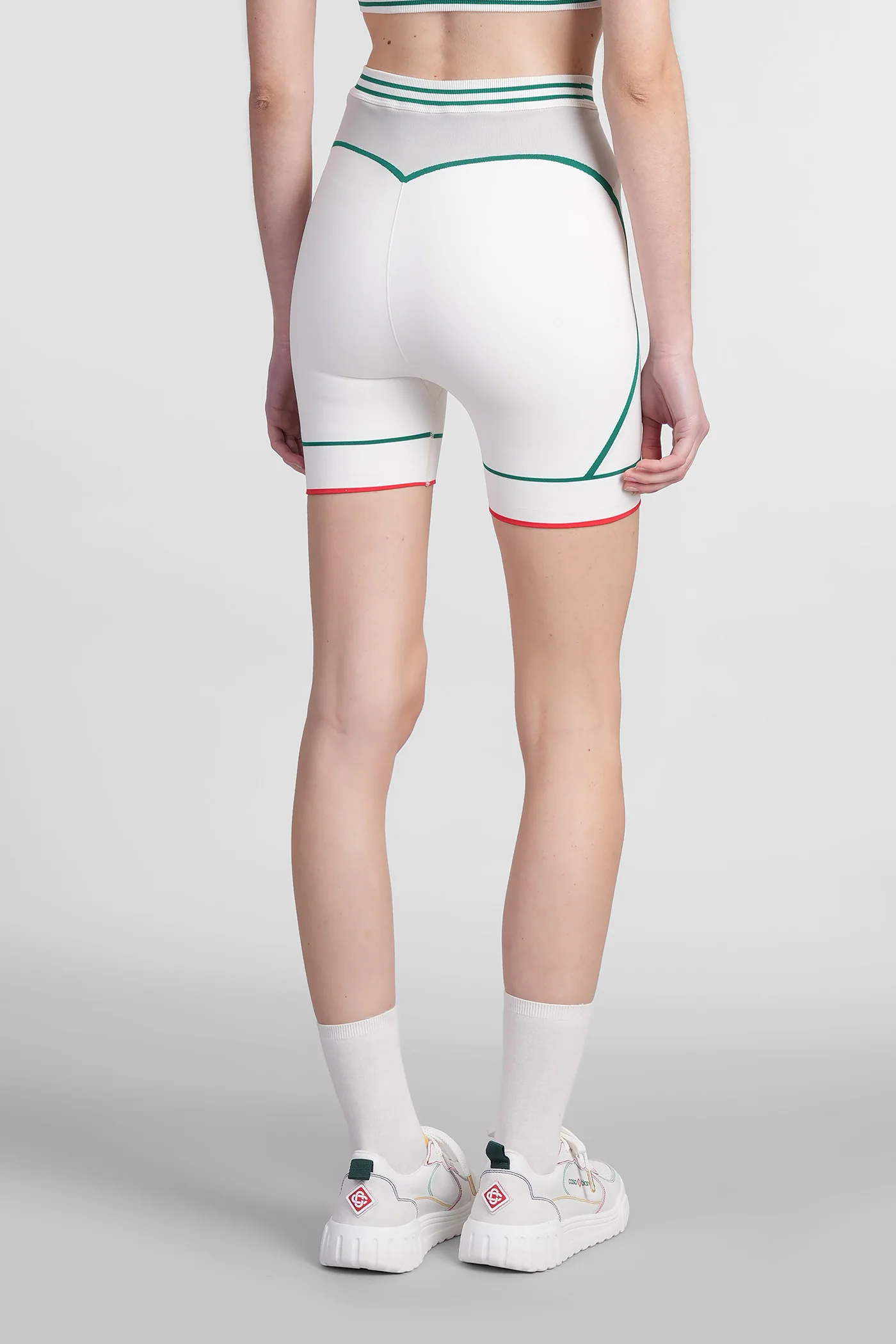 Shorts in white polyamide - Image 3