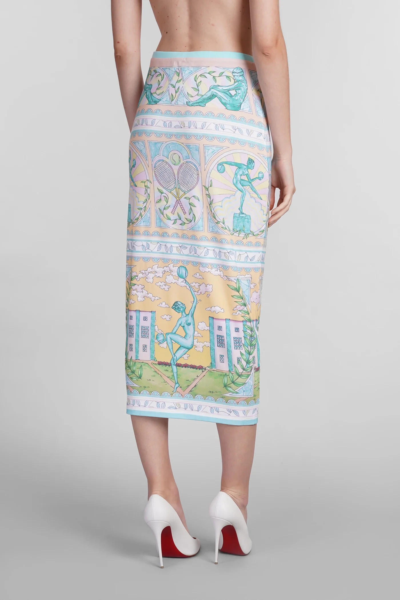 Skirt in multicolor viscose - Image 3