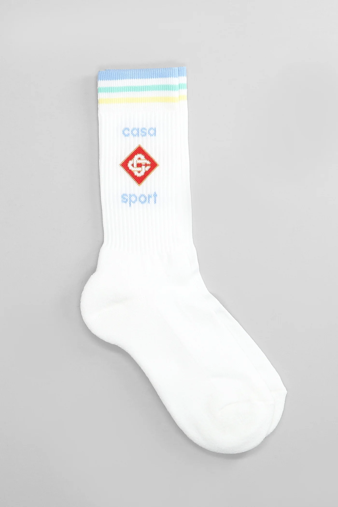 Socks in white cotton