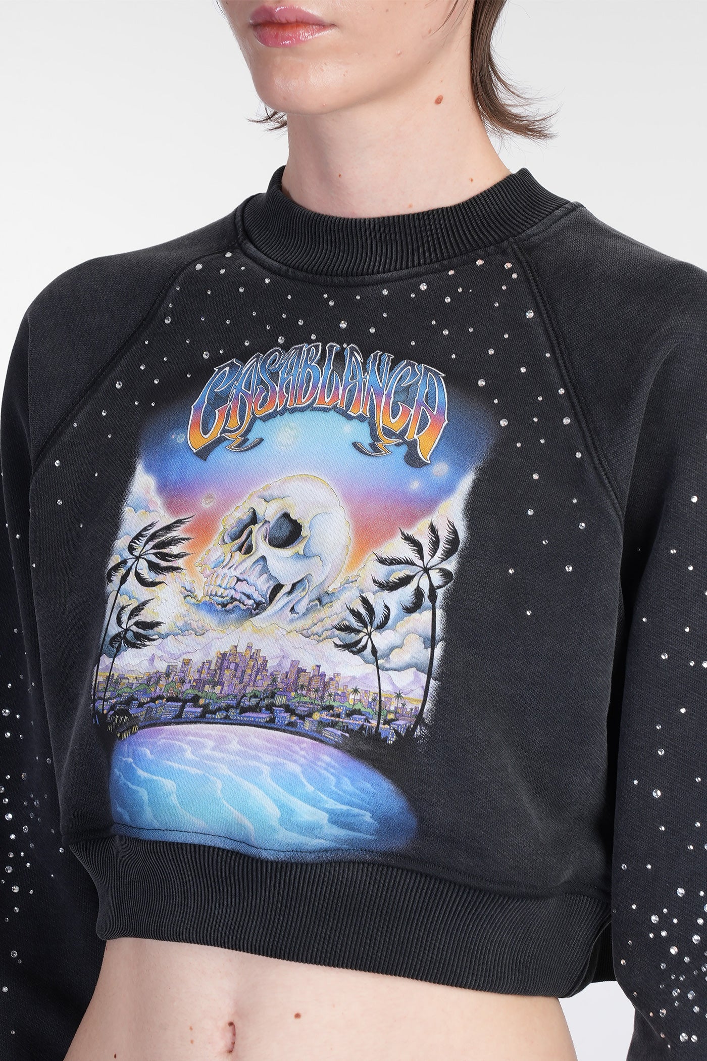 Sweatshirt in black cotton - Image 5
