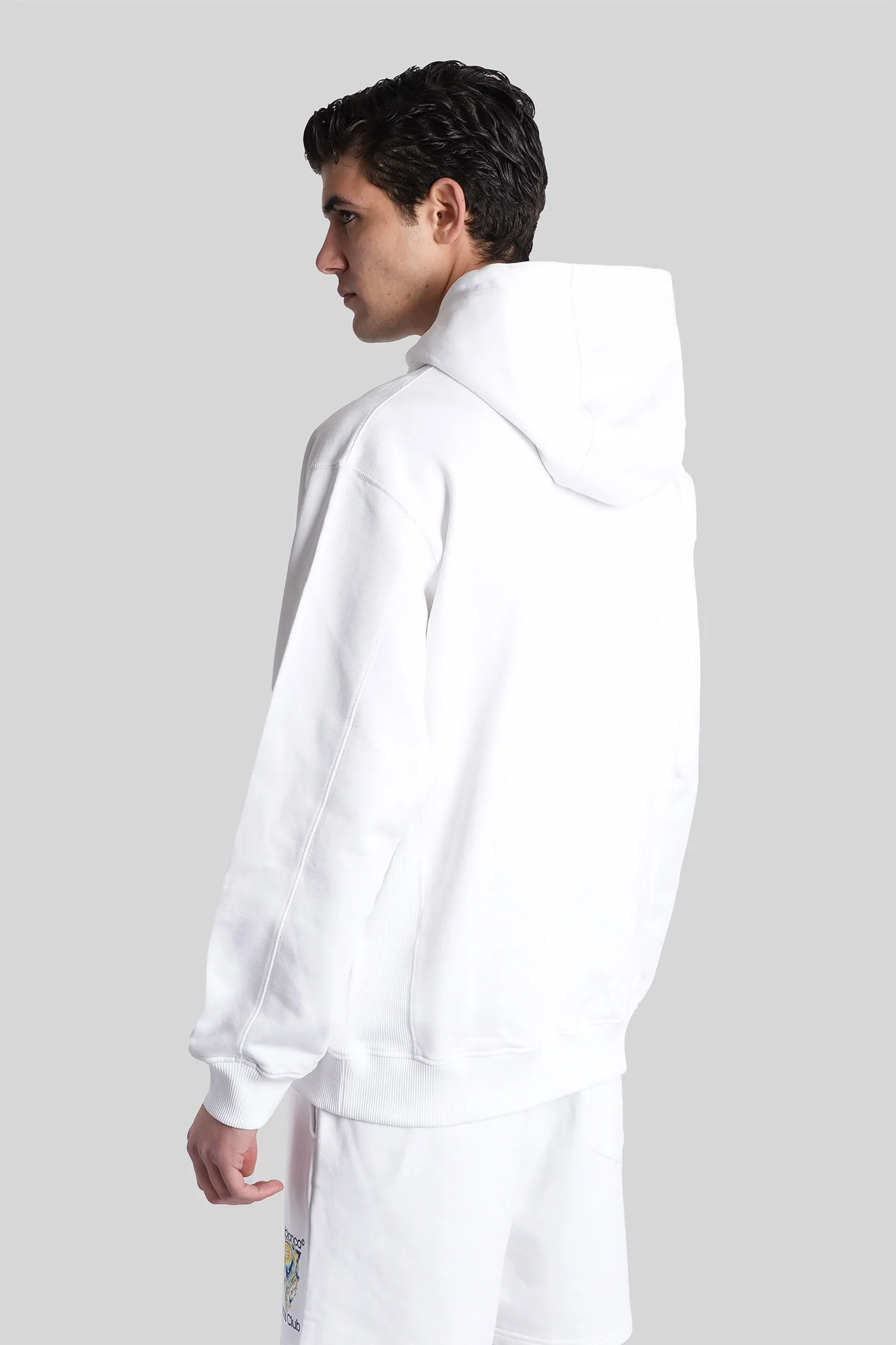 Sweatshirt in white cotton - Image 3