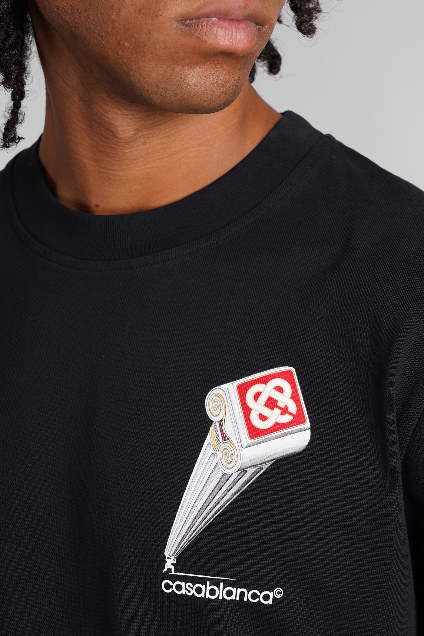 T-Shirt in black cotton - Image 5