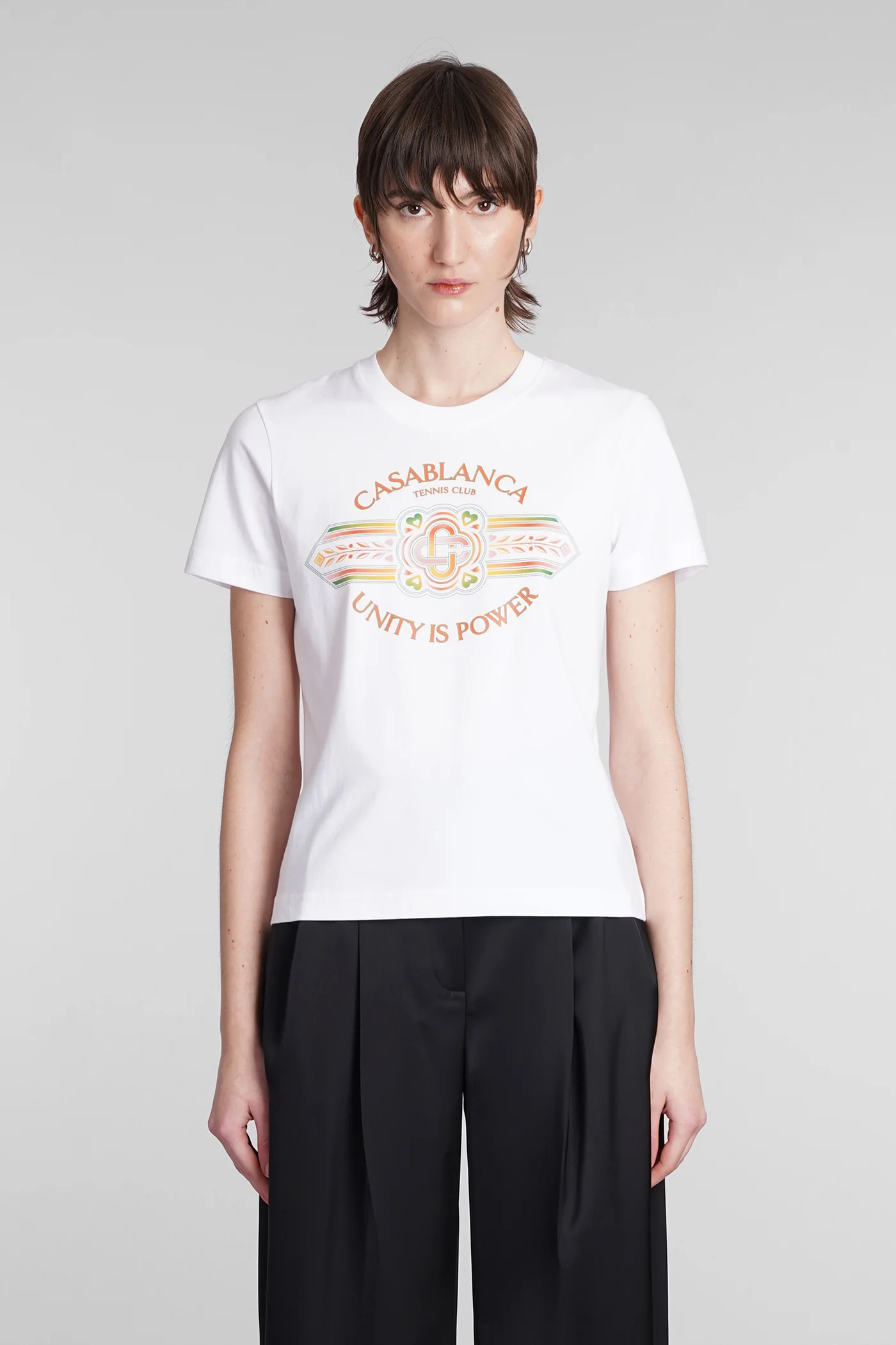 T-Shirt in white cotton