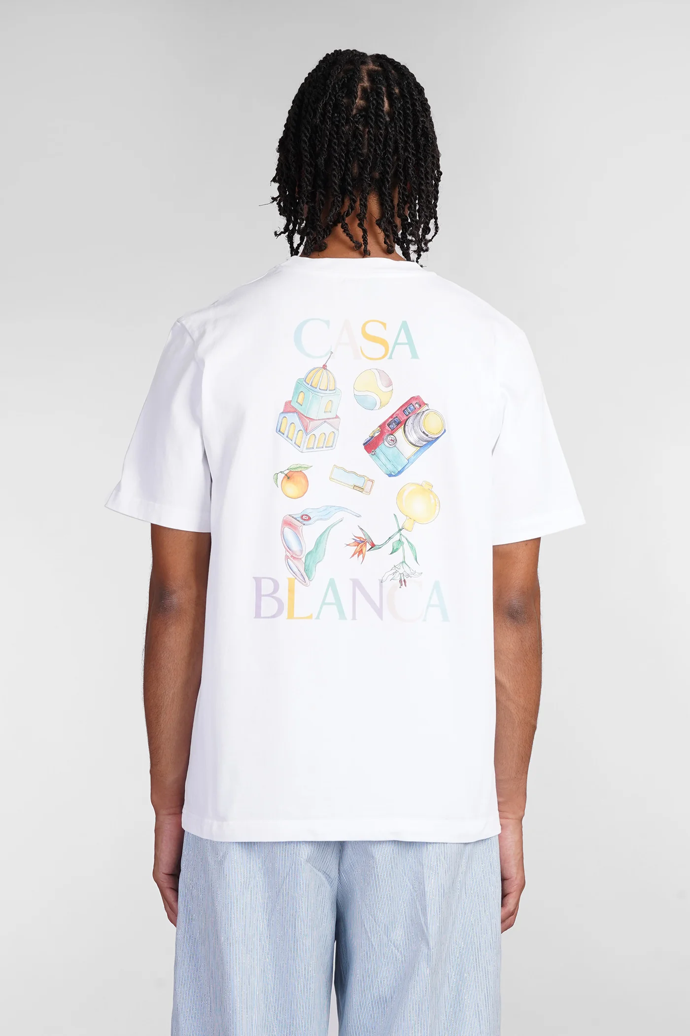 T-Shirt in white cotton - Image 3