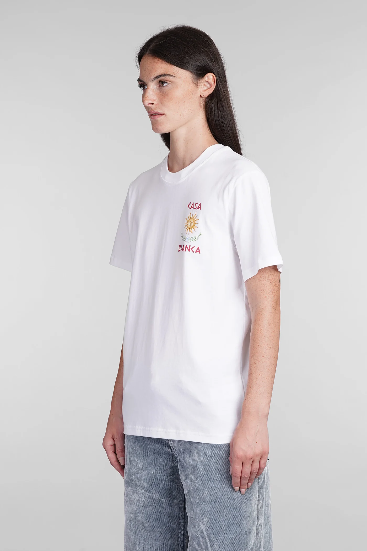 T-Shirt in white cotton - Image 4