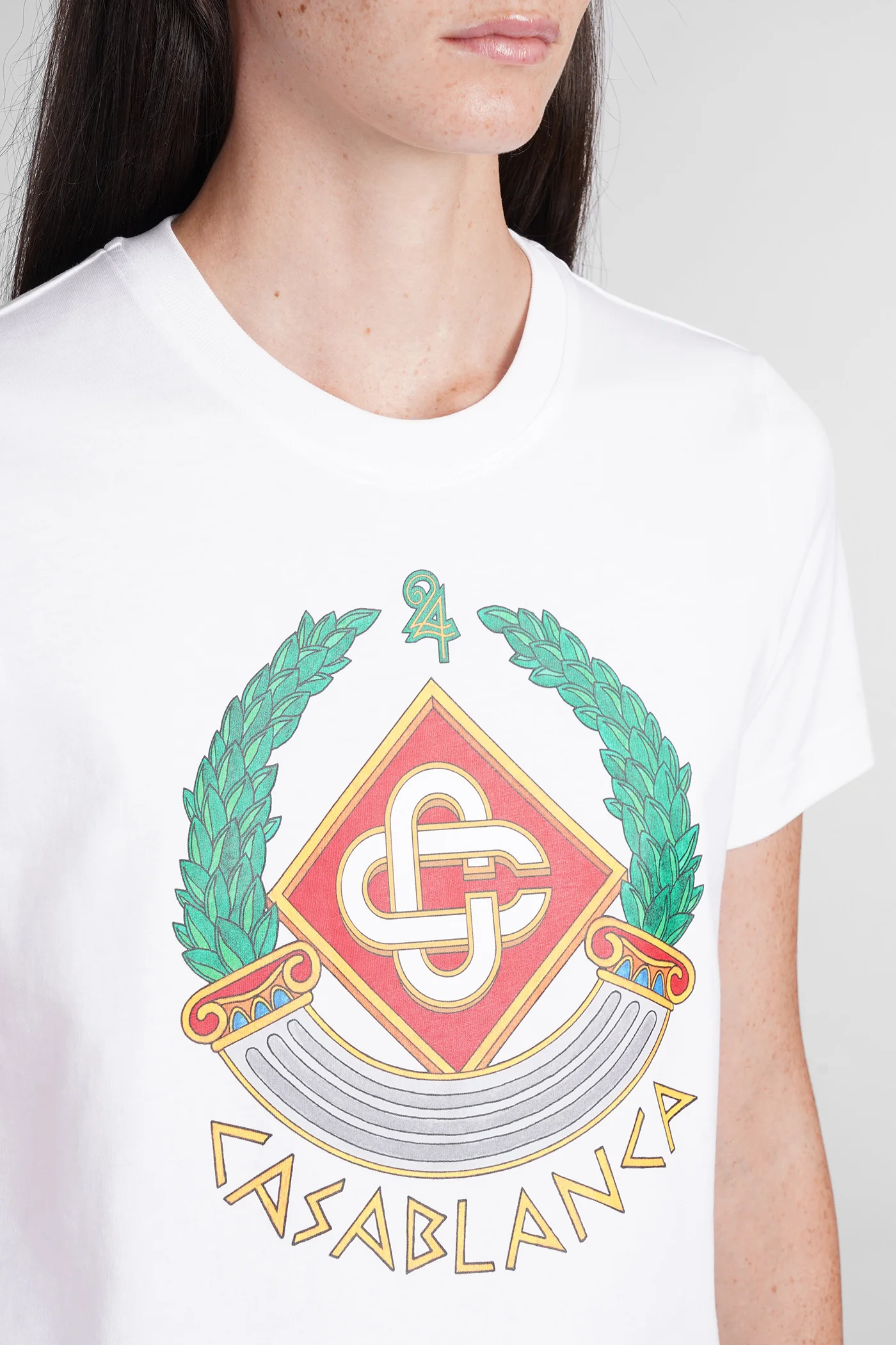 T-Shirt in white cotton - Image 5