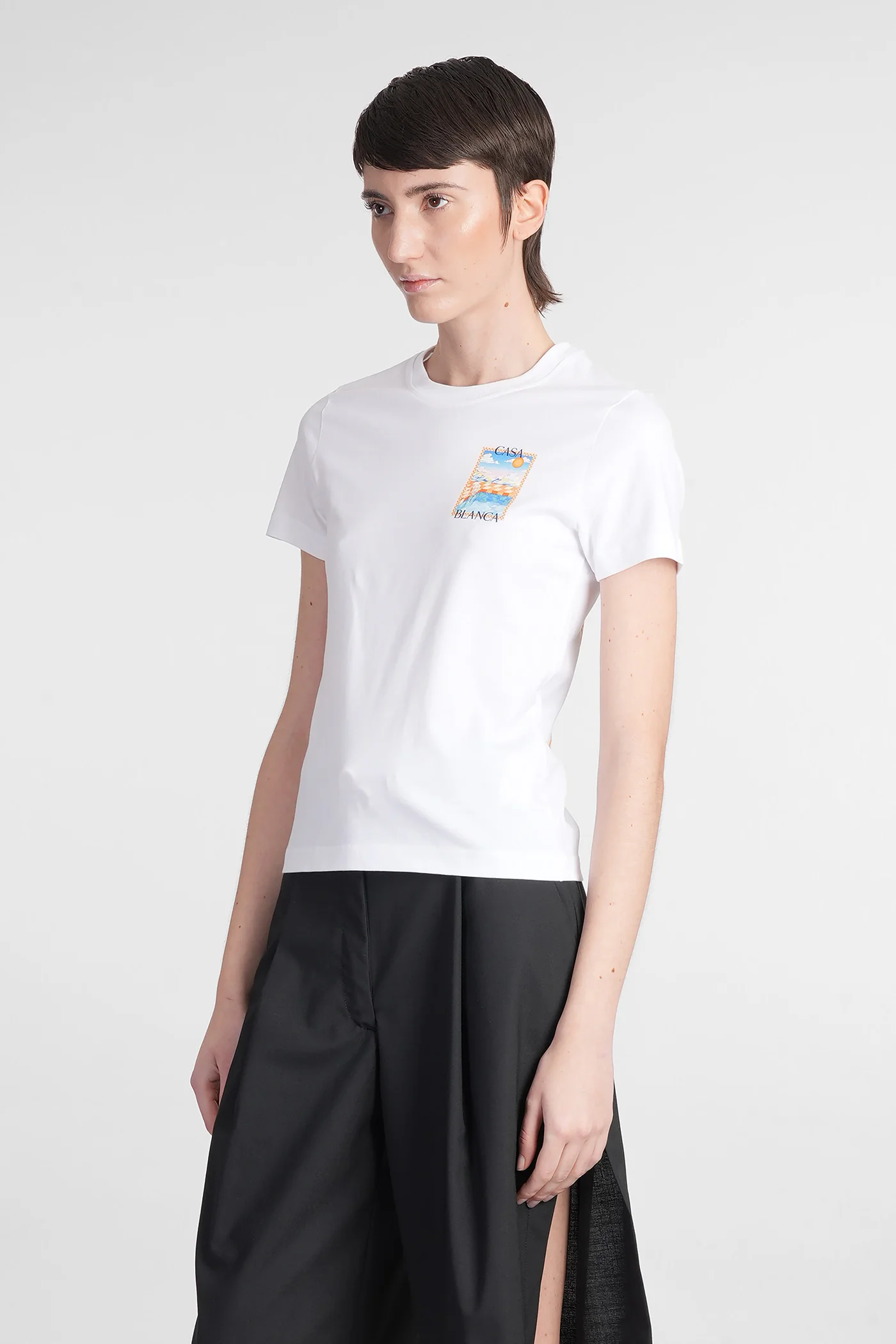 T-Shirt in white cotton - Image 4