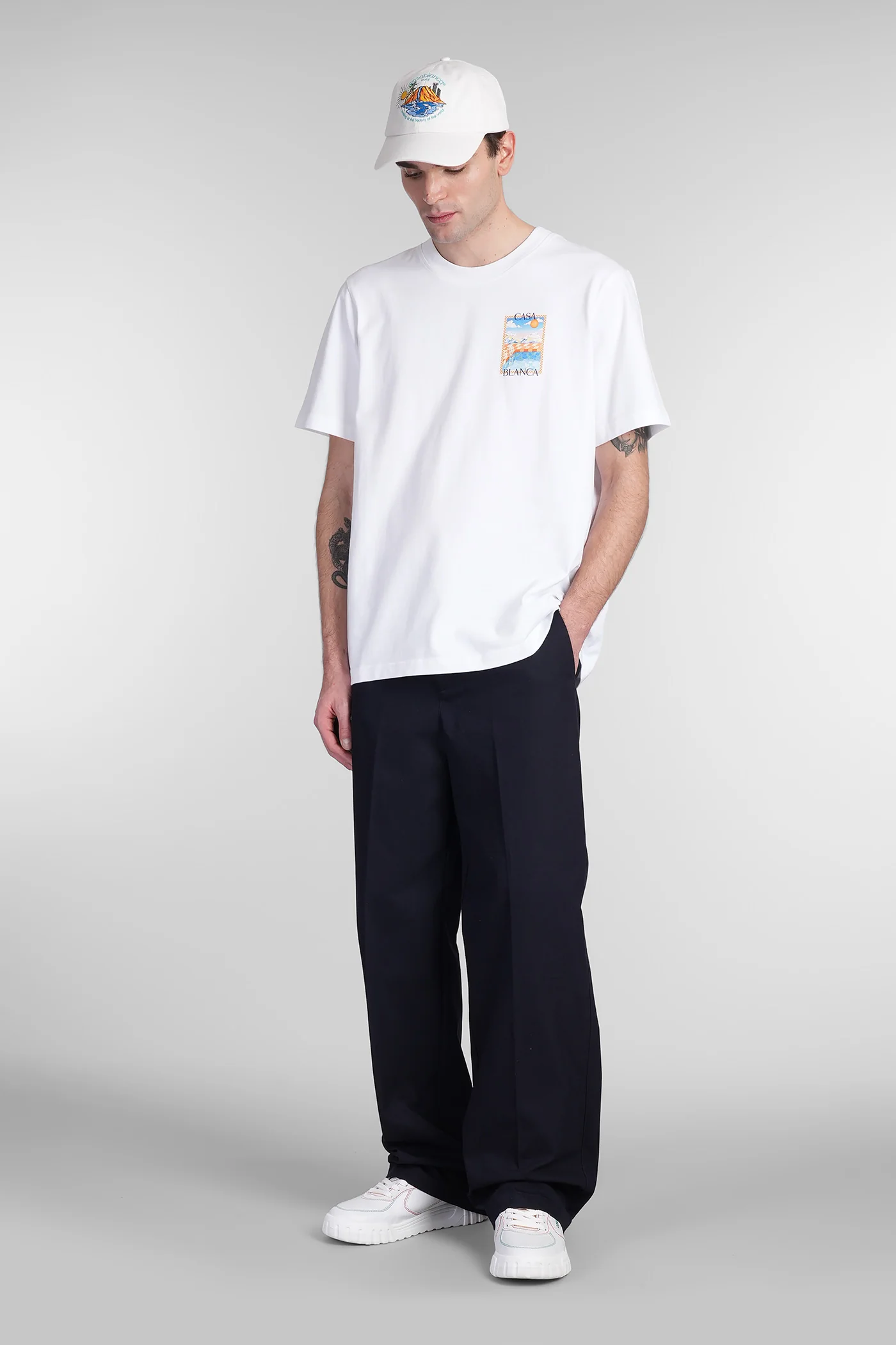 T-Shirt in white cotton - Image 2