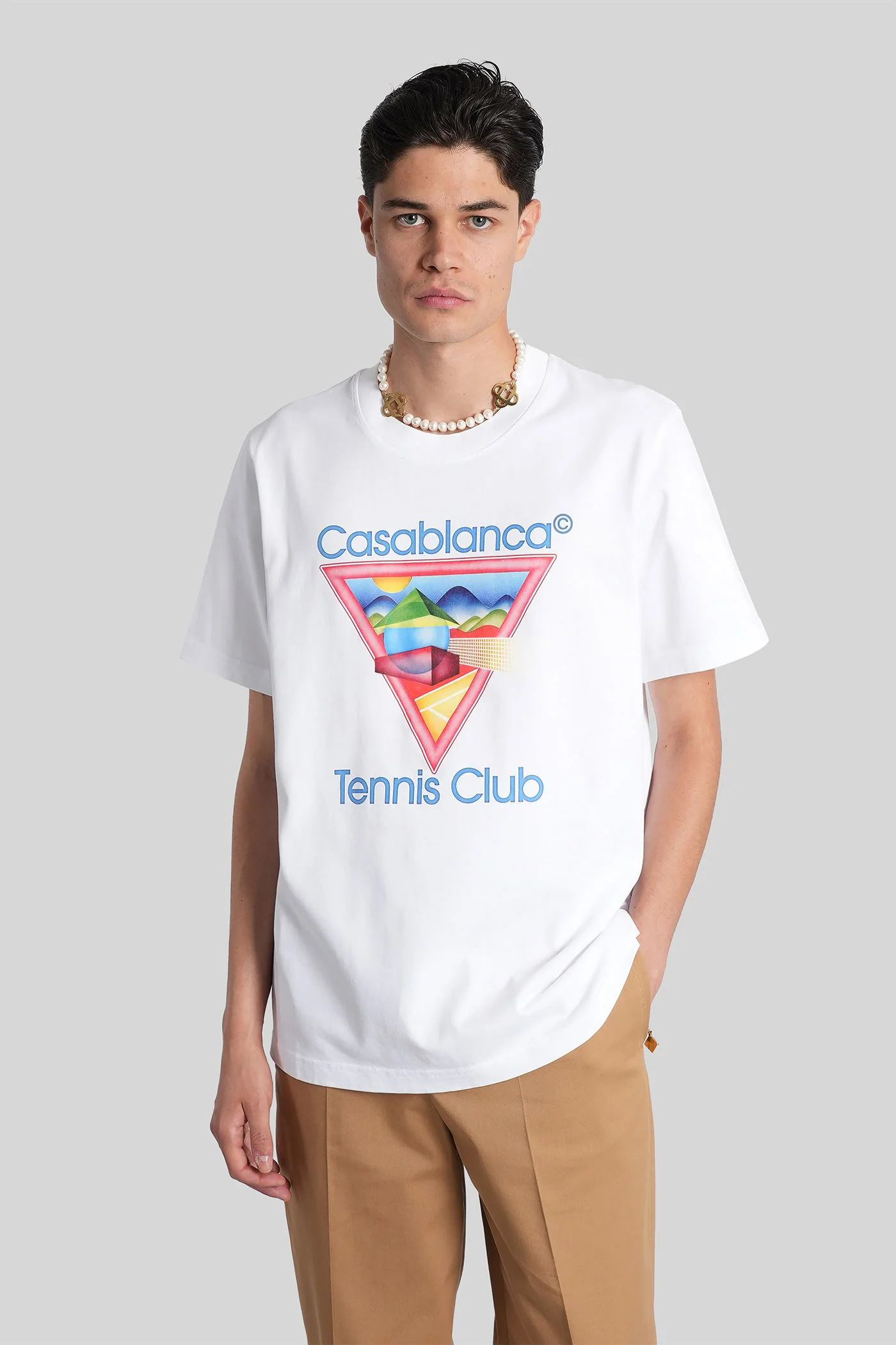 T-Shirt in white cotton