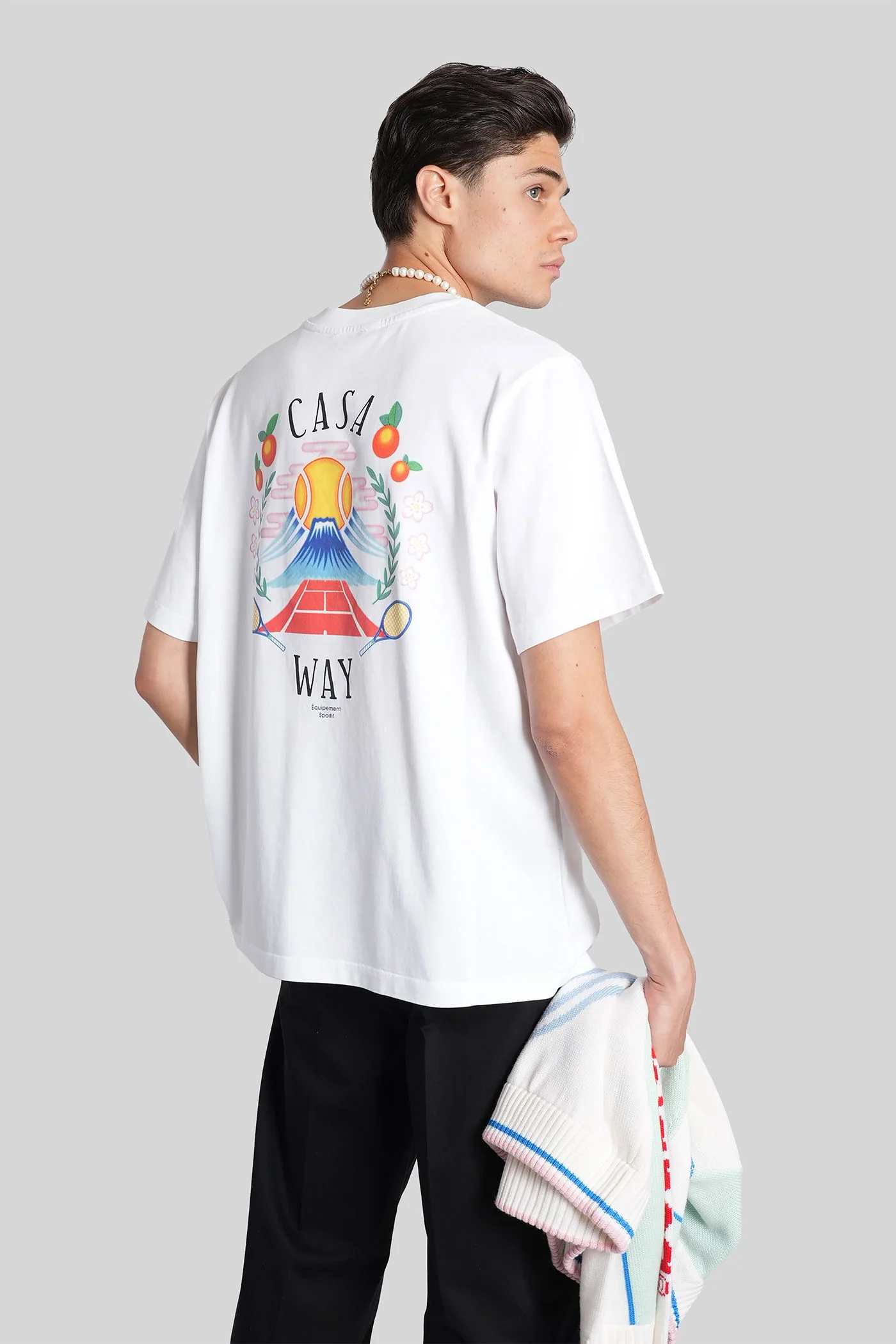 T-Shirt in white cotton - Image 2