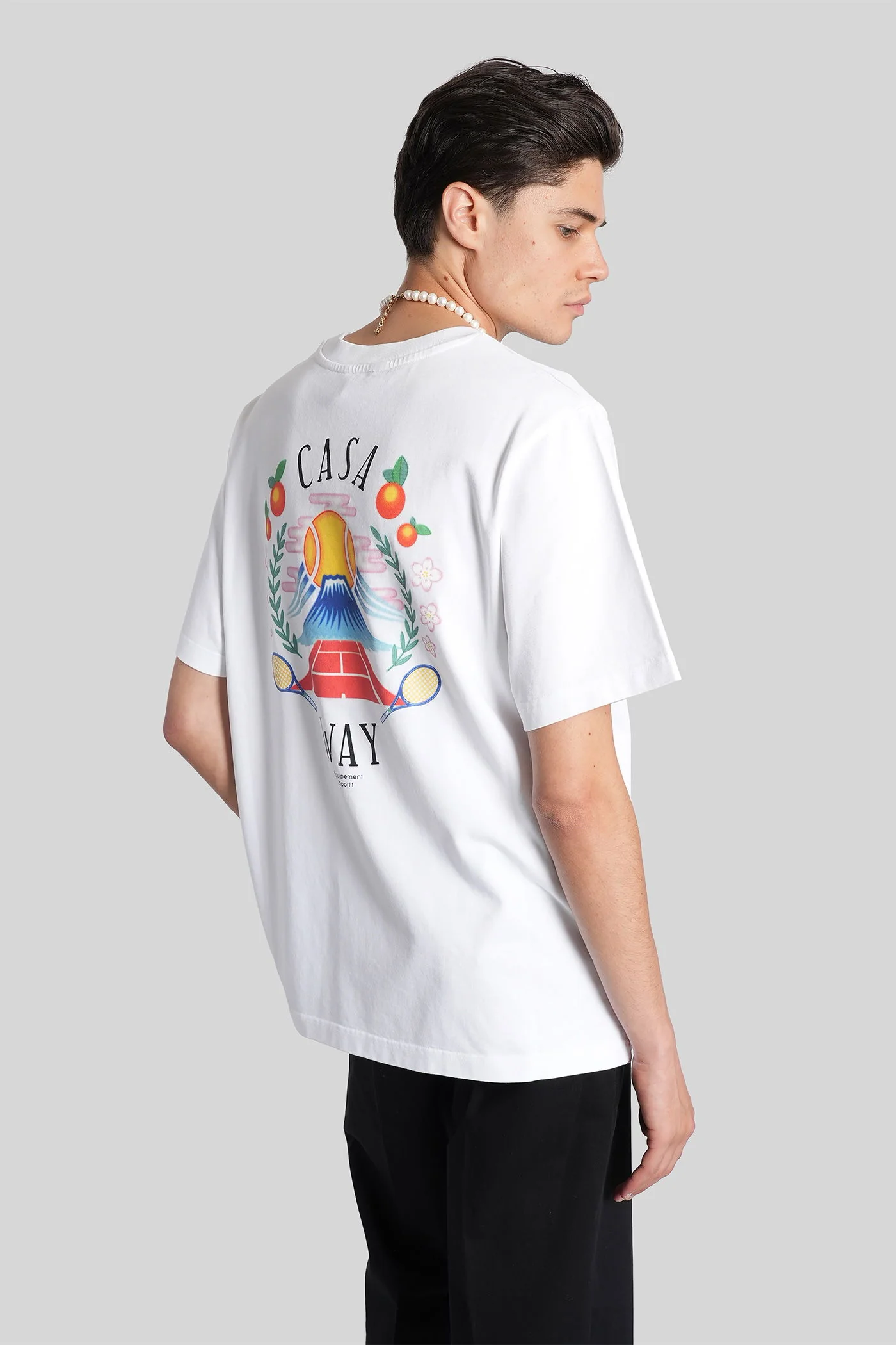 T-Shirt in white cotton - Image 3