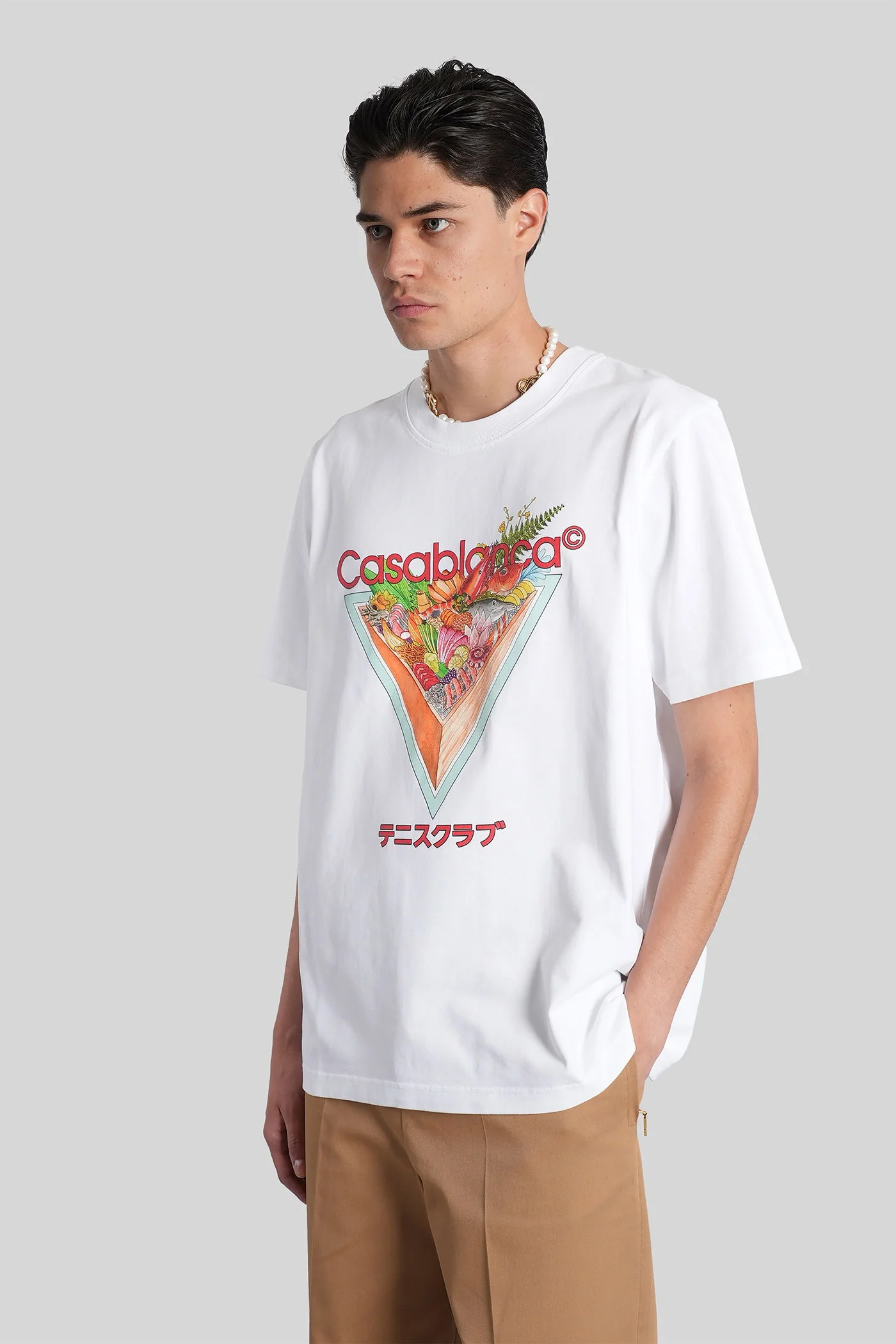 T-Shirt in white cotton - Image 4